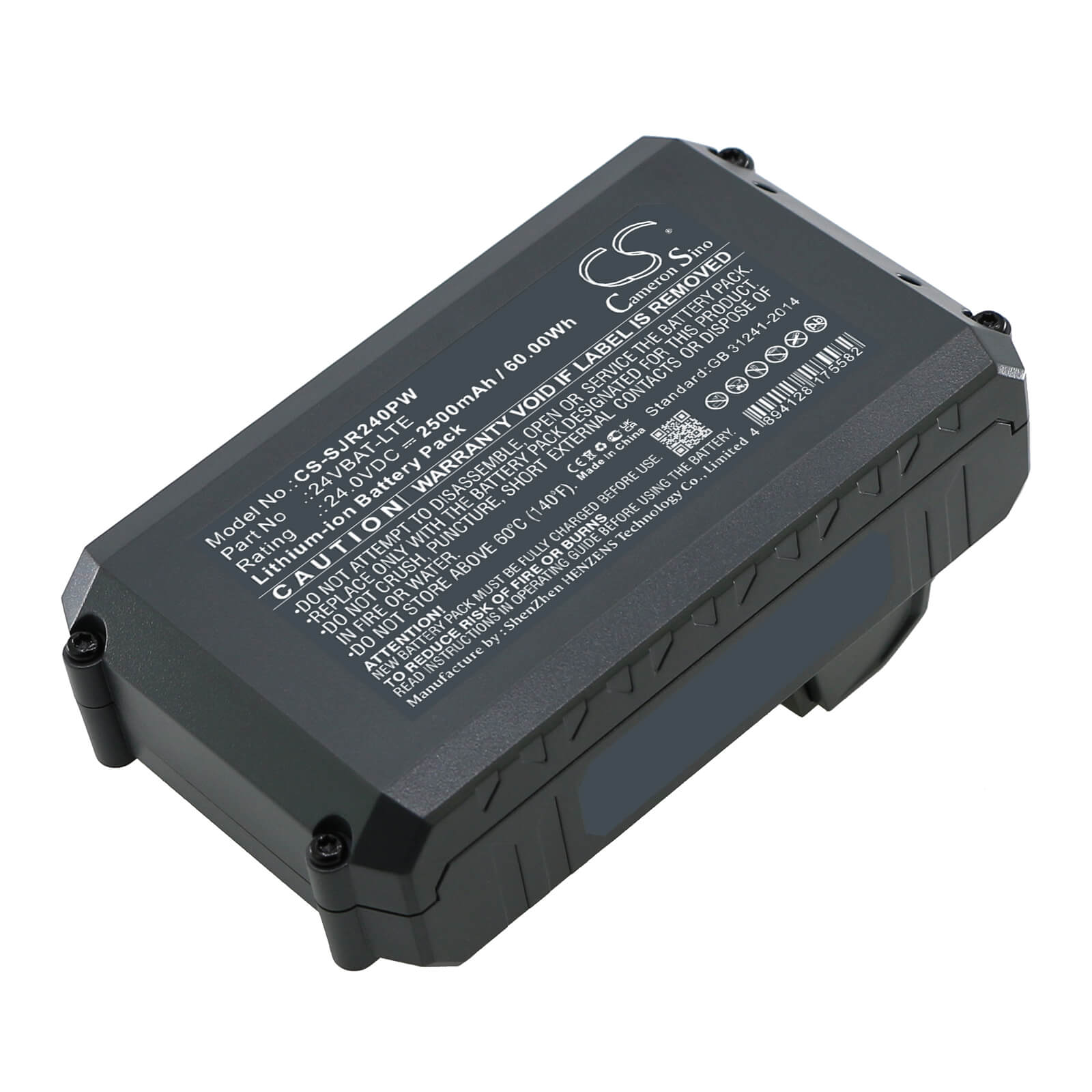 Li-ion Battery fits Snow Joe, 24v-ajc-lte, 24v-jb-lte 24.0V, 2500mAh / 60.00Wh Gardening Tools Cameron Sino Technology Limited