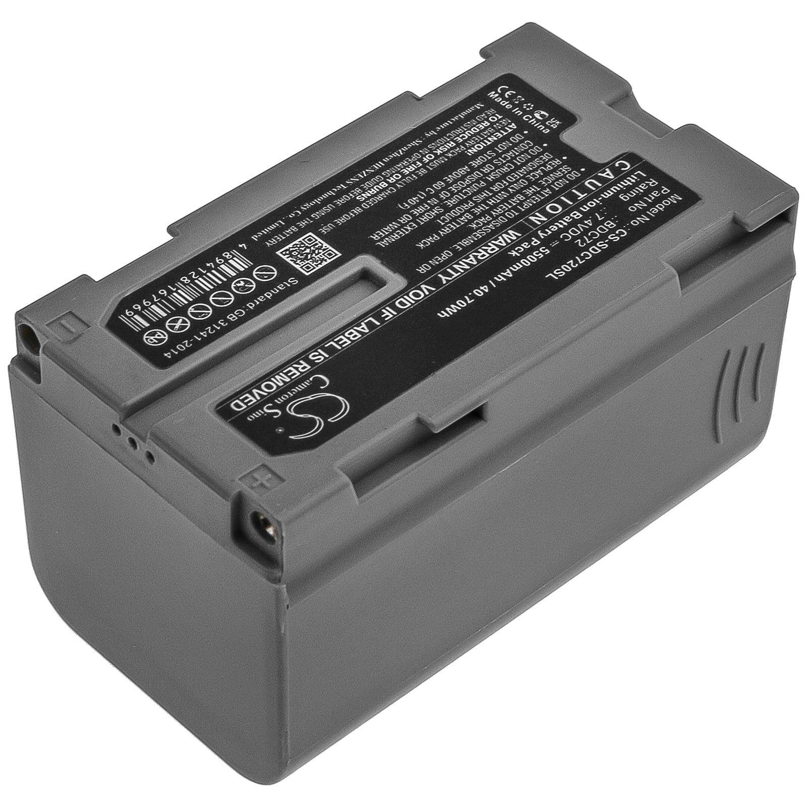Li-ion Battery fits Topcon & Sokkia BDC72 7.4V, 5500mAh Equipment Survey & Test Cameron Sino Technology Limited
