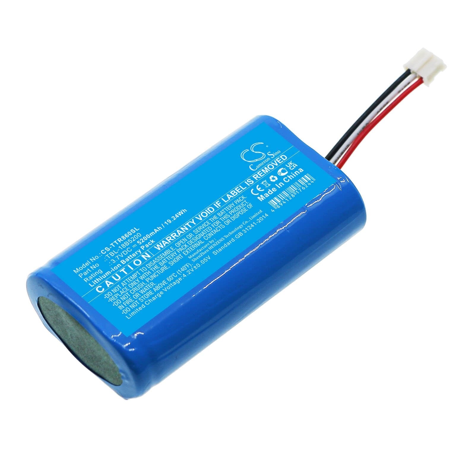 Li-ion Battery fits Tp-link, Tl-tr860 3.7V, 5200mAh / 19.24Wh Hotspot Cameron Sino Technology Limited