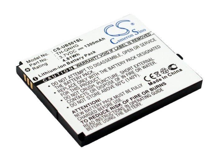 Li-ion Battery fits Ubiquio, 501 3.7V, 1300mAh Computer Cameron Sino Technology Limited
