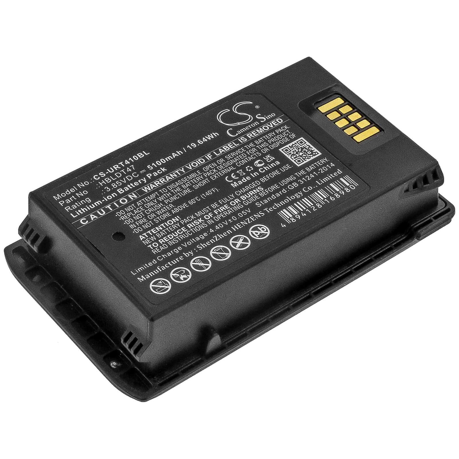Li-ion Battery fits Urovo, Rt40 3.85V, 5100mAh Barcode Scanner Cameron Sino Technology Limited
