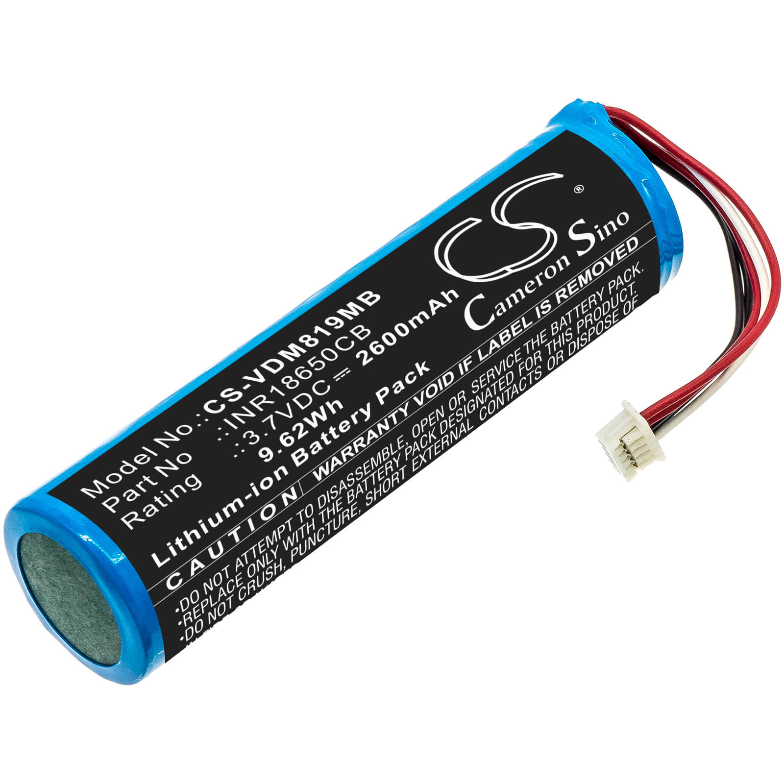 Li-ion Battery fits Vtech, Vm819 3.7V, 2600mAh / 9.62Wh BabyPhone Cameron Sino Technology Limited