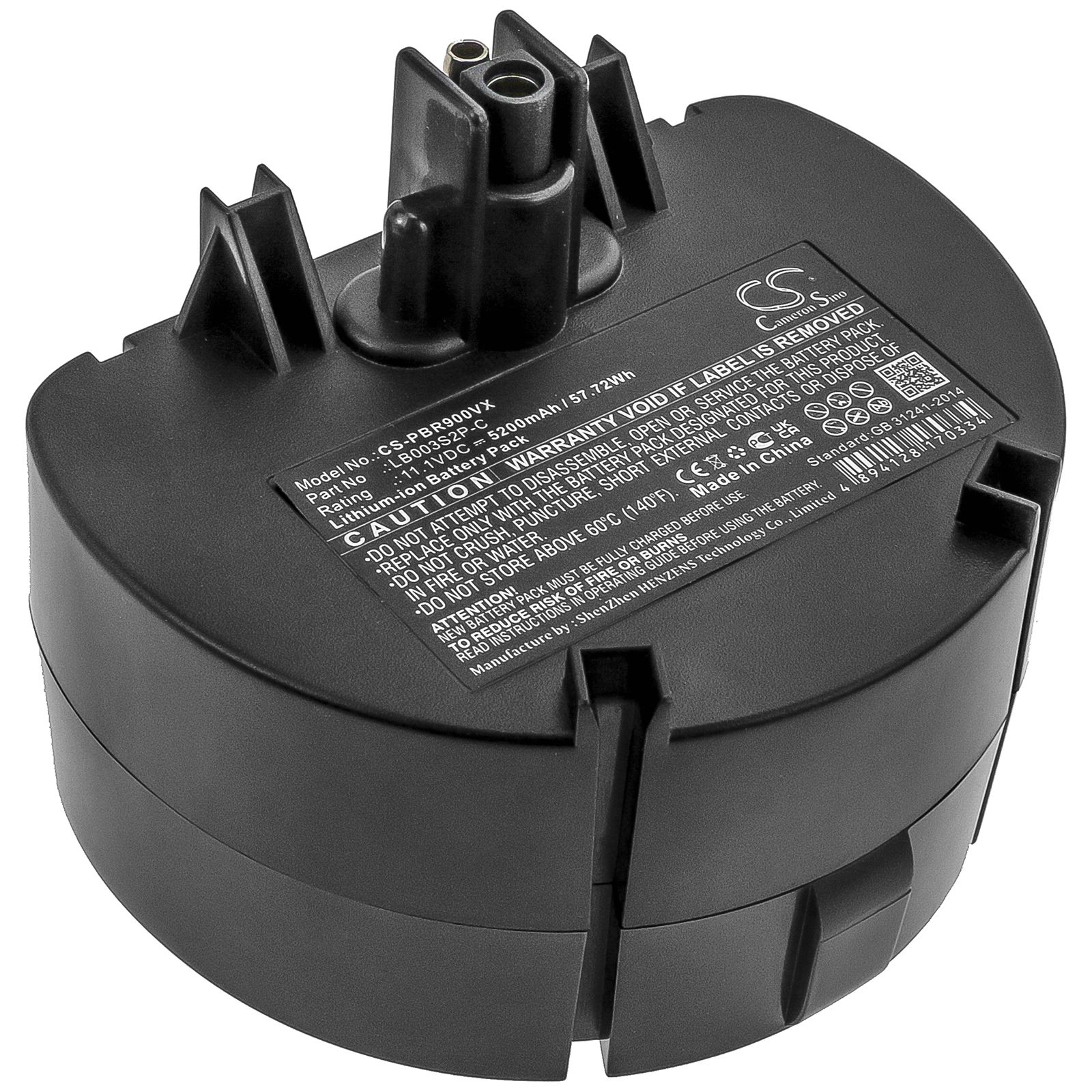 Li-ion Battery fits Water Tech, Pool Blaster Pro, Precision Li, Pro 900 11.1V, 5200mAh Vacuum Cameron Sino Technology Limited