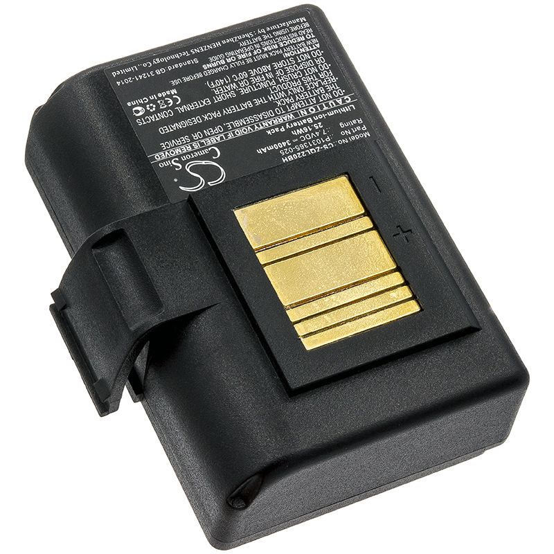 Li-ion Battery Fits Zebra, Qln220, Qln220hc 7.4v, 3400mah Portable Printer Cameron Sino Technology Limited