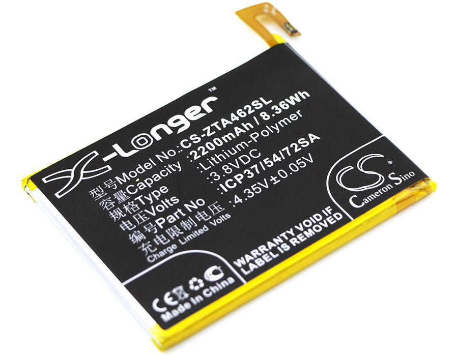 Li-ion Battery fits Zte, Blade A310, Blade A462 3.8V, 2200mAh Communications Cameron Sino Technology Limited
