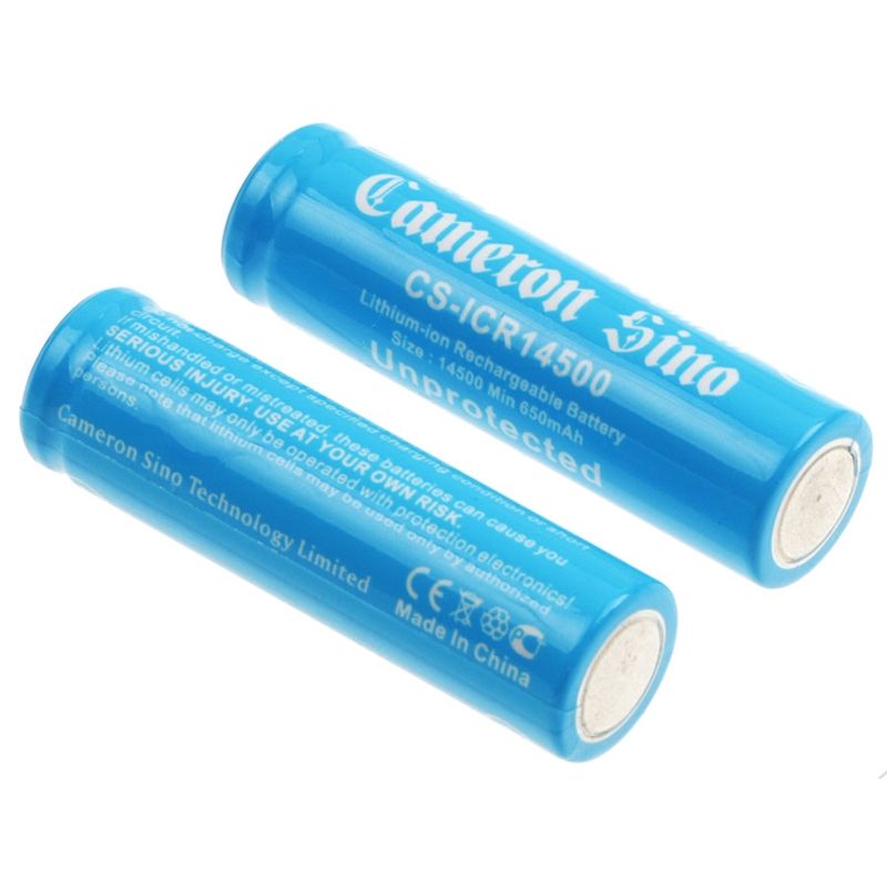 Li-ion Battery Includes 2pcs 14500 Pack 3.7v, 700mah 14500 Cameron Sino Technology Limited