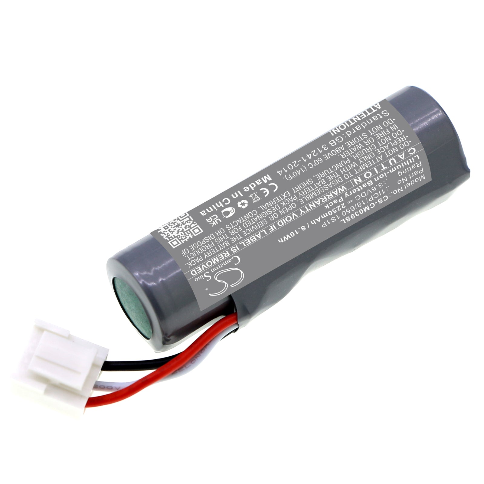 Li-ion, Battery Pack Battery fits Custom Battery Packs, 3.6V, 2250mAh Battery Pack Cameron Sino Technology Limited