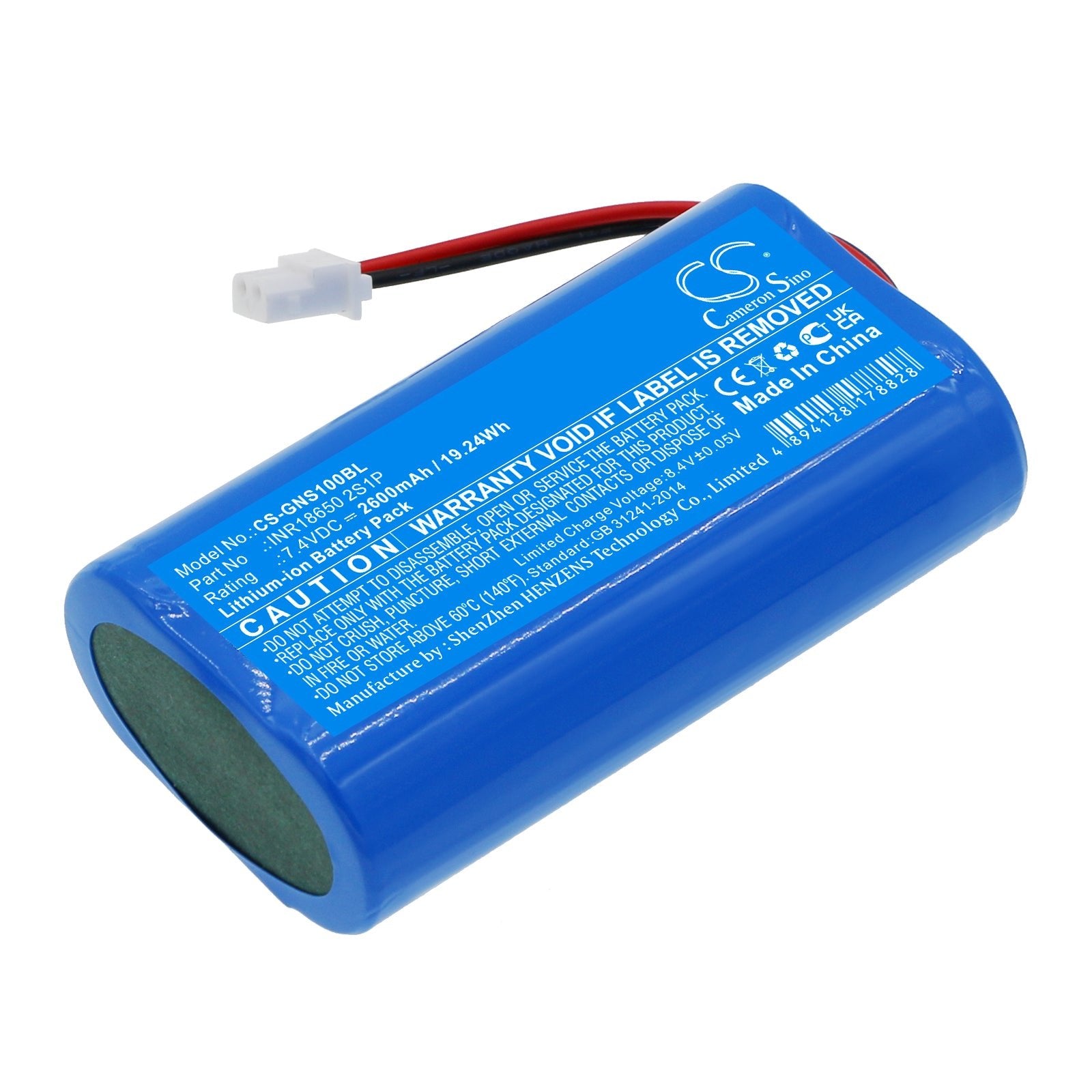 Li-ion, Cash Register Battery fits Geneko Supercash, 7.4V, 2600mAh Cash Register Cameron Sino Technology Limited