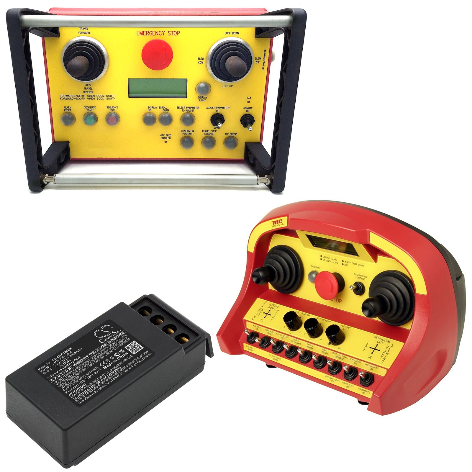 Li-ion Crane Remote Battery fits Cavotec, M9-1051-3600 Ex, Mc-3, Mc-3000 Crane Remote Control Cameron Sino Technology Limited