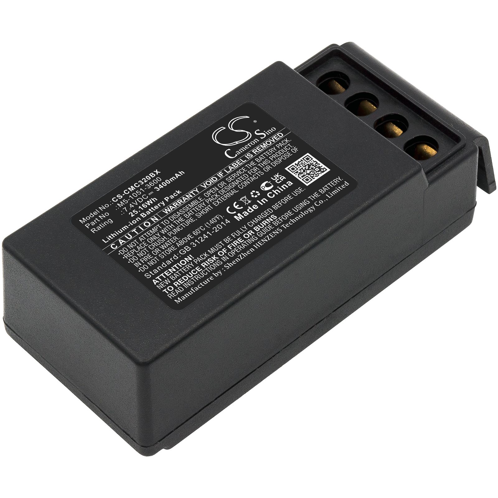 Li-ion Crane Remote Battery fits Cavotec, M9-1051-3600 Ex, Mc-3, Mc-3000 Crane Remote Control Cameron Sino Technology Limited