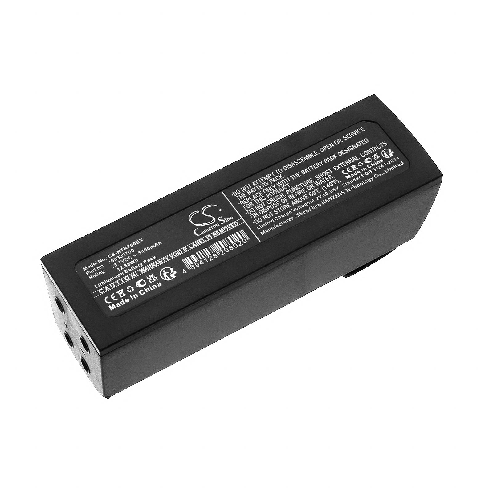 Li-ion, Crane Remote Control Battery fits Hetronic Ergo-s, 3.7V, 3400mAh Crane Remote Control Cameron Sino Technology Limited
