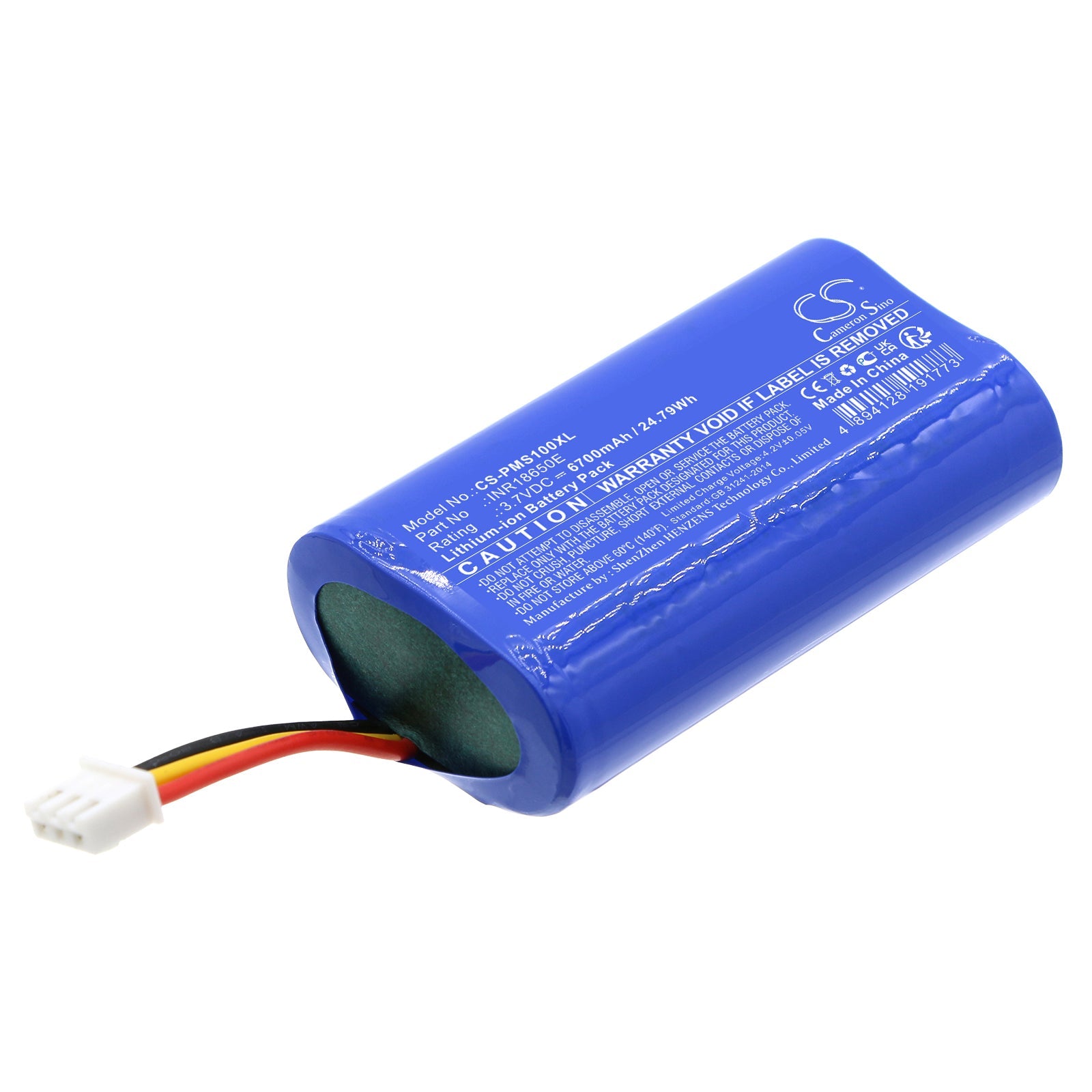 Li-ion, DAB Digital Battery fits Pure Streamr Splash, 3.7V, 6700mAh DAB Digital Cameron Sino Technology Limited