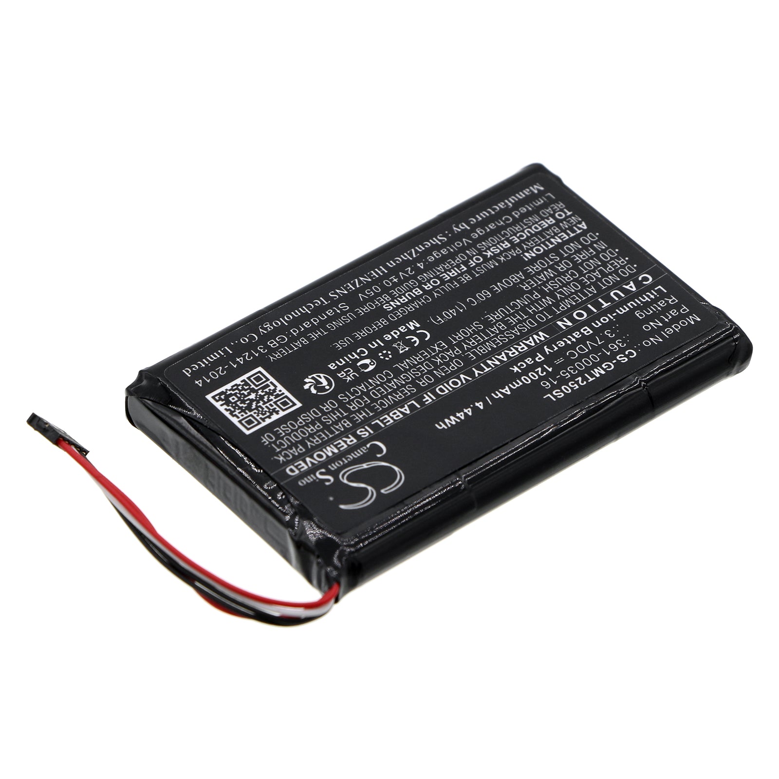 Li-ion, Dog Collar Battery fits Garmin A04223, Alpha 100, 3.7V, 1200mAh Dog Collar Cameron Sino Technology Limited