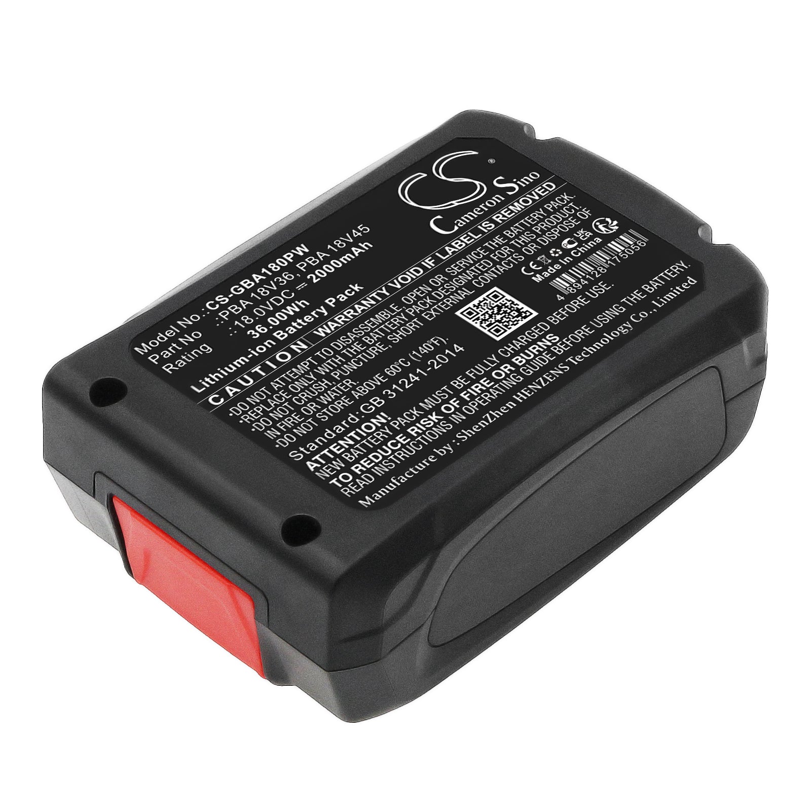 Li-ion, Gardening Tools Battery fits Gardena 14600-20, 14600-55, 18.0V, 2000mAh Gardening Tools Cameron Sino Technology Limited