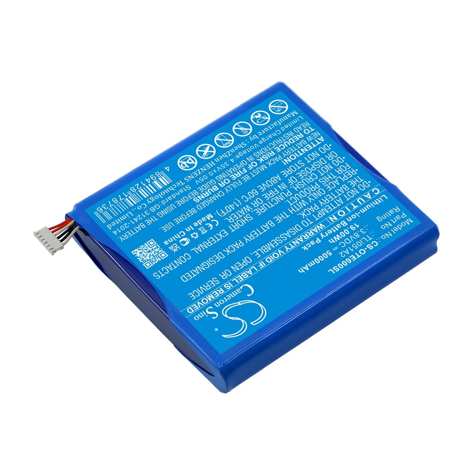 Li-ion, Hotspot Battery fits Alcatel Ee60, Ee60 4g, 3.8V, 5000mAh Hotspot Cameron Sino Technology Limited