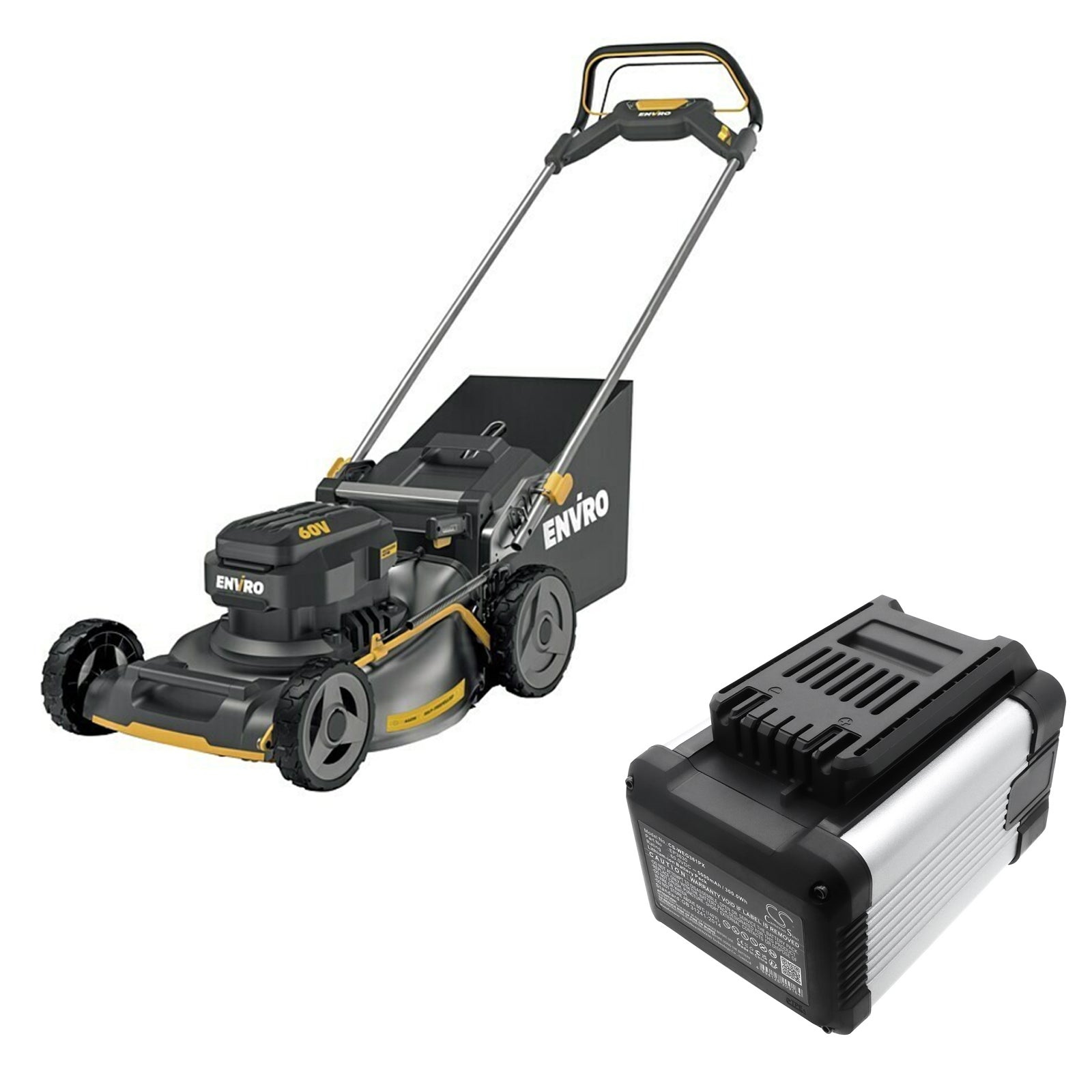 Li-ion, Lawn Mowers Battery fits Enviro , Worx Eg161.9, 60.0V, 5000mAh Lawn Mowers Cameron Sino Technology Limited