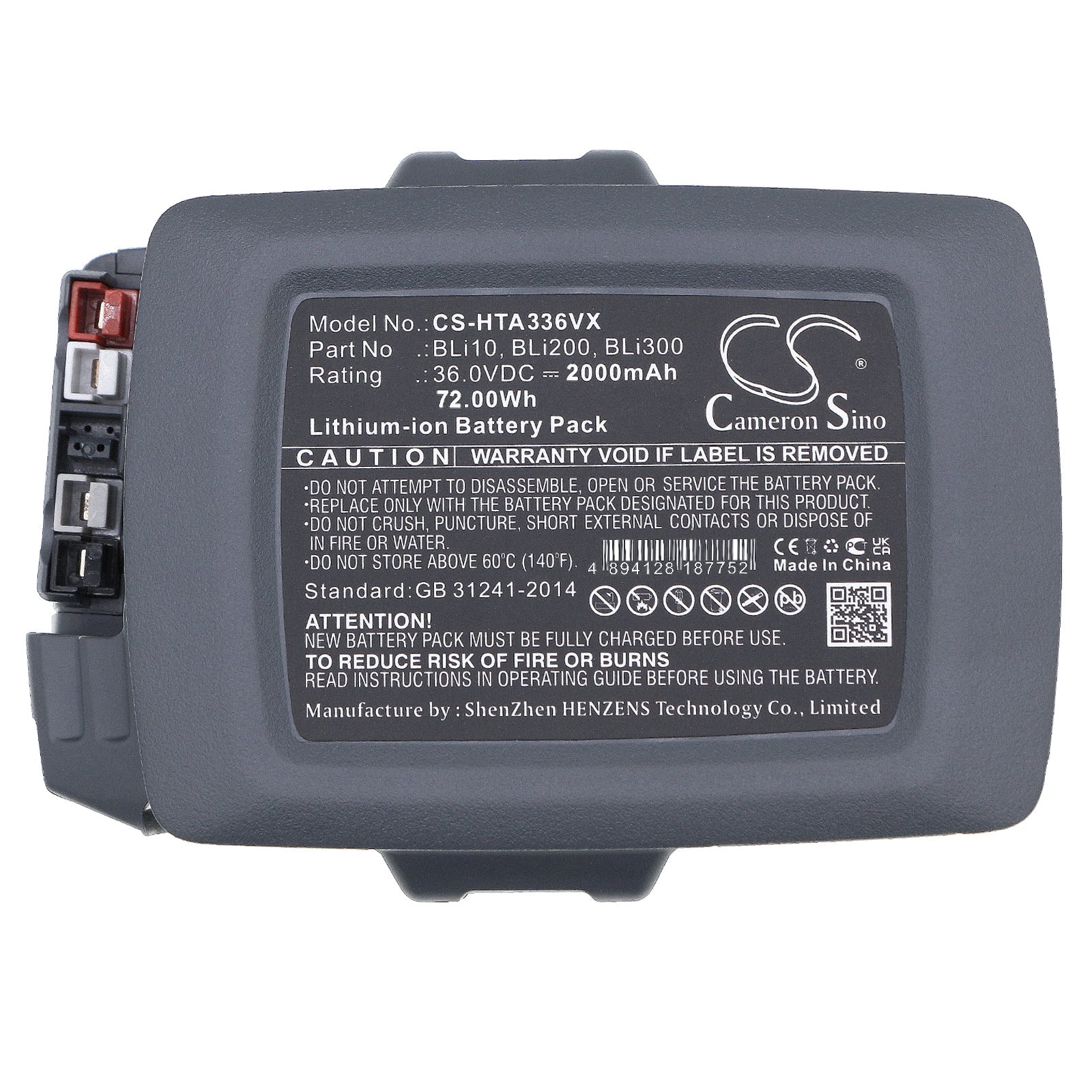 Li-ion, Lawn Mowers Battery fits Husqvarna 110il, 115ihd45, 36.0V, 2000mAh Lawn Mowers Cameron Sino Technology Limited