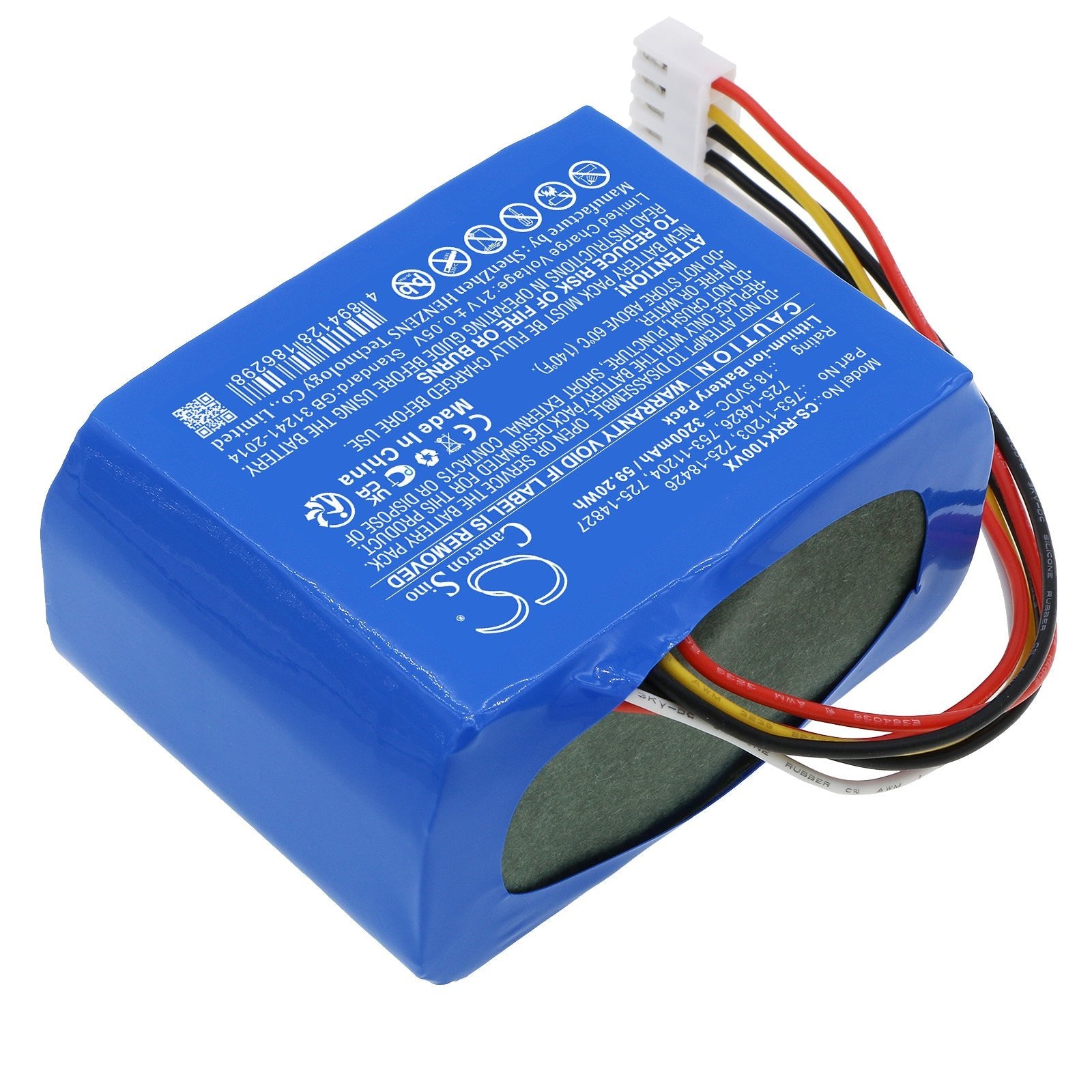 Li-ion, Lawn Mowers Battery fits Robomow Rk 1000, Rk 2000, 18.5V, 3200mAh Lawn Mowers Cameron Sino Technology Limited