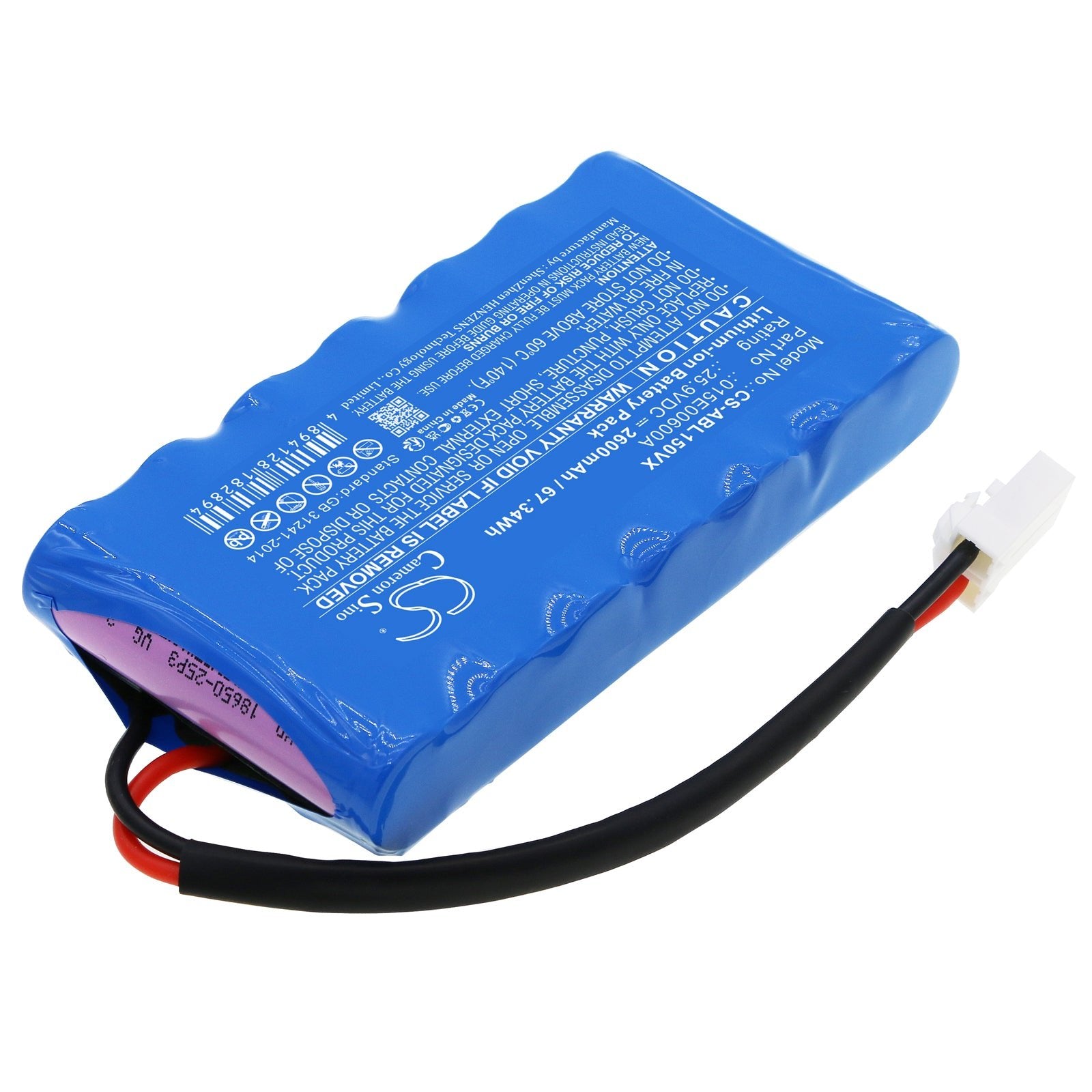 Li-ion, Lawn Mowers Battery fits Wiper I100s, I130s, 25.9V, 2600mAh Lawn Mowers Cameron Sino Technology Limited
