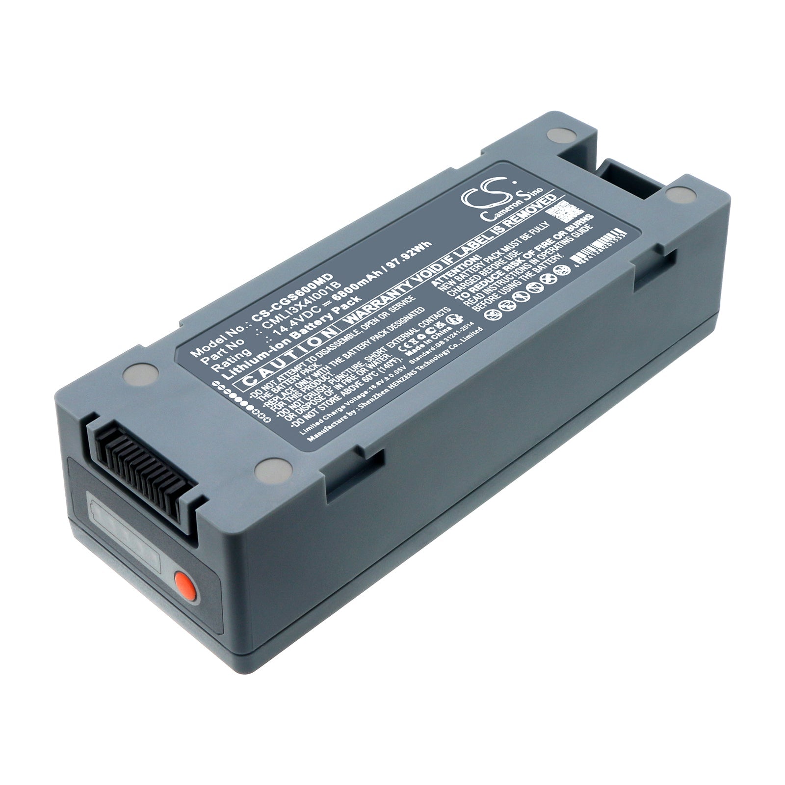 Li-ion, Medical Battery fits Comen S6, S6 Defibrillator, 14.4V, 6800mAh Medical Cameron Sino Technology Limited