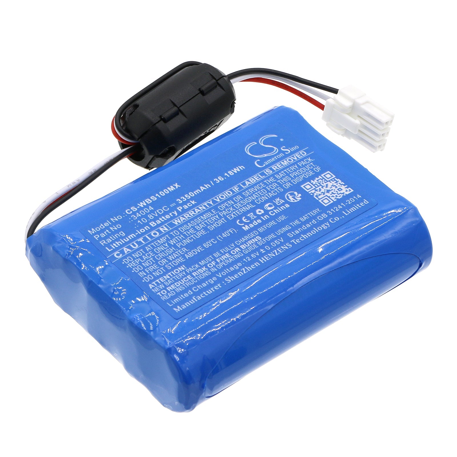 Li-ion, Medical Battery fits Welch-allyn Vs100, Vs100 Spot Vision Screener, 10.8V, 3350mAh Medical Cameron Sino Technology Limited