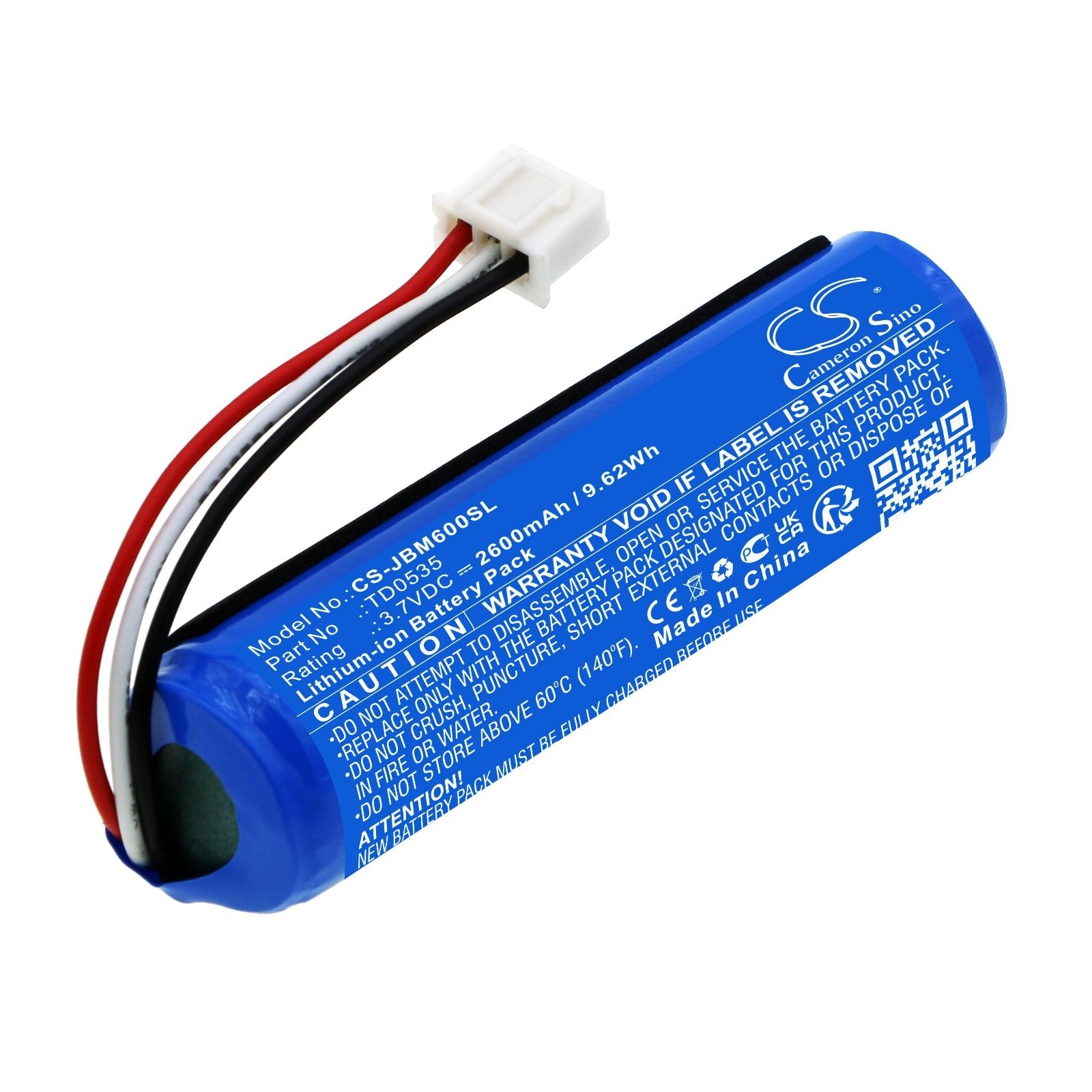 Li-ion, Microphone Battery fits Jbl Kmc 600, 3.7V, 2600mAh Microphone Cameron Sino Technology Limited