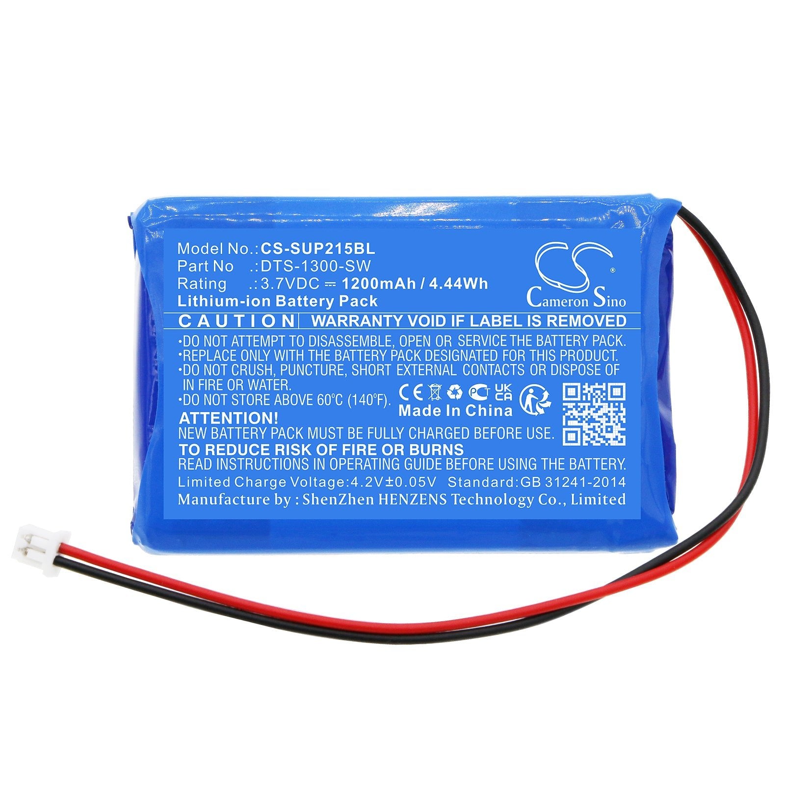 Li-ion, Payment Terminal Battery fits Sumup Air1e215, Sumup Air, 3.7V, 1200mAh Payment Terminal Cameron Sino Technology Limited