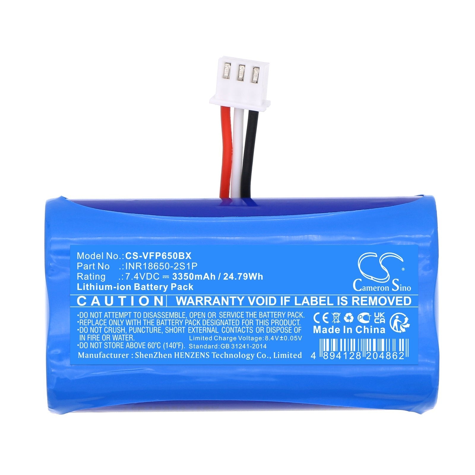 Li-ion, Payment Terminal Battery fits Verifone T650p, 7.4V, 3350mAh Payment Terminal Cameron Sino Technology Limited