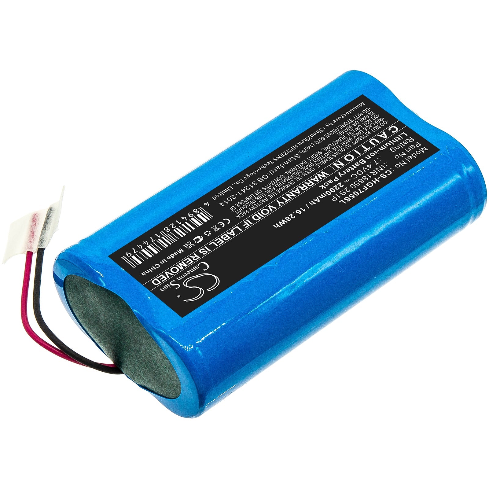 Li-ion, Personal Care Battery fits Chi Escape Gf7054, 7.4V, 2200mAh Personal Care Cameron Sino Technology Limited