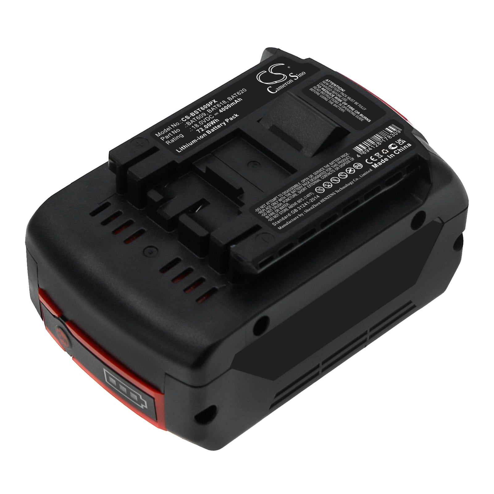 Li-ion, Power Tools Battery fits Bosch 17618, 17618-01, 18.0V, 4000mAh Power Tools Cameron Sino Technology Limited