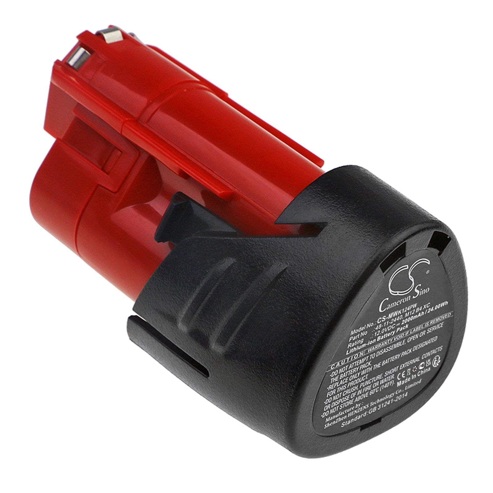 Li-ion, Power Tools Battery fits Milwaukee C12 Fm, C12 Hz, 12.0V, 2000mAh Power Tools Cameron Sino Technology Limited