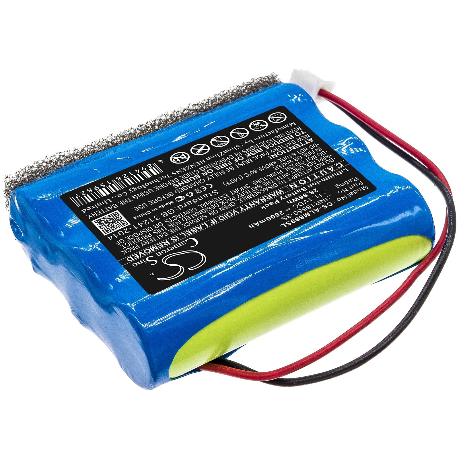 Li-ion Speaker Battery fits Altec Lansing, Inr18650-3s 11.1V, 2600mAh Speaker Cameron Sino Technology Limited
