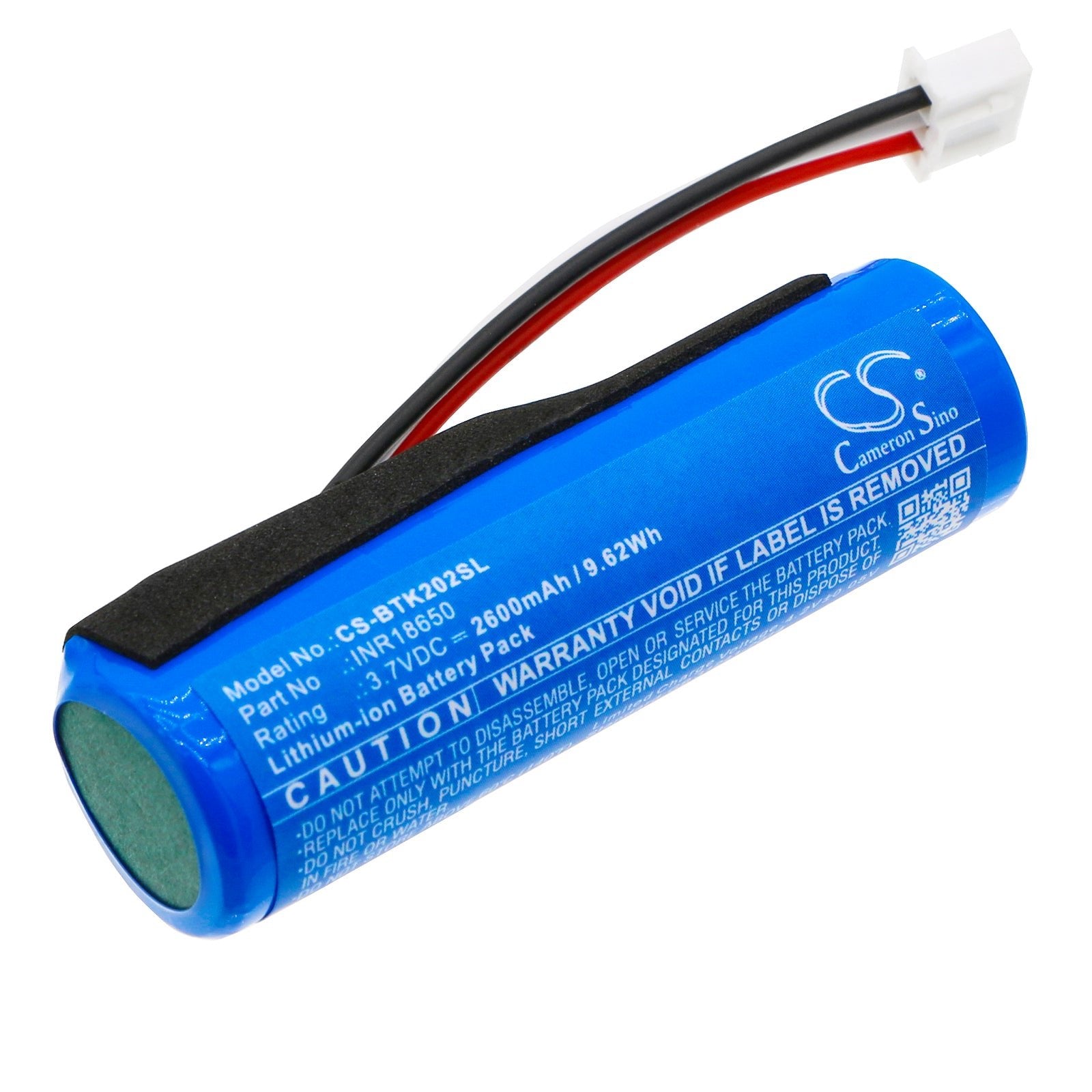 Li-ion, Speaker Battery fits Blaupunkt Bluetooth Lautsprecher, Bt 202, 3.7V, 2600mAh Speaker Cameron Sino Technology Limited