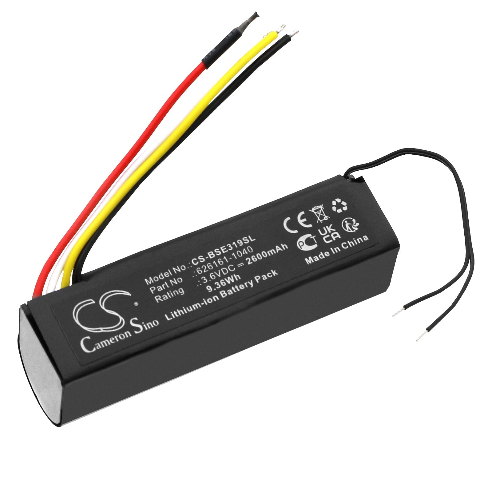 Li-ion, Speaker Battery fits Bose 08319, 3.6V, 2600mAh Speaker Cameron Sino Technology Limited