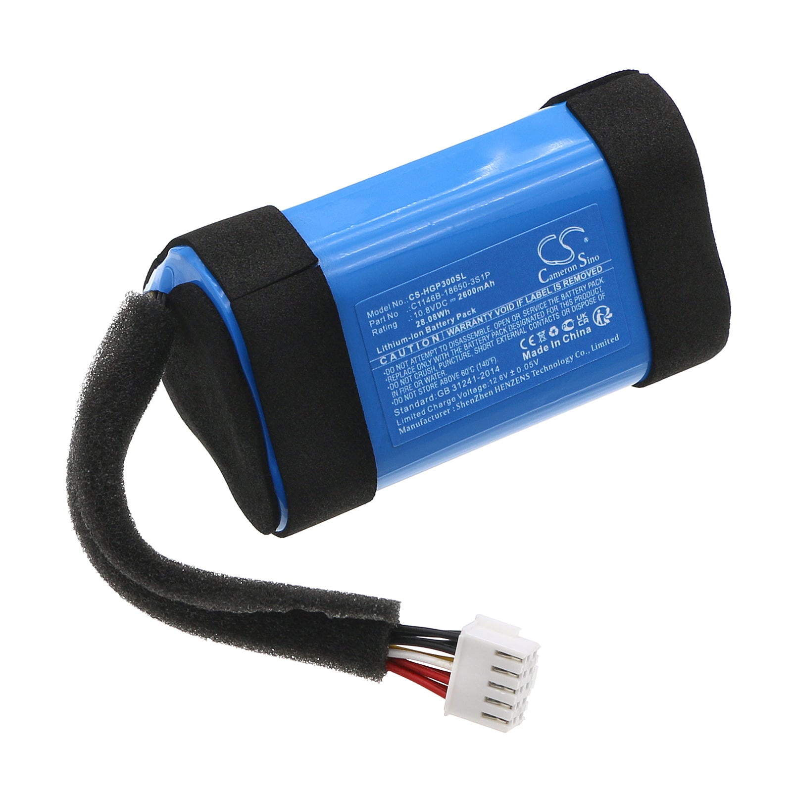 Li-ion, Speaker Battery fits Harman/kardon Go + Play 3, 10.8V, 2600mAh Speaker Cameron Sino Technology Limited