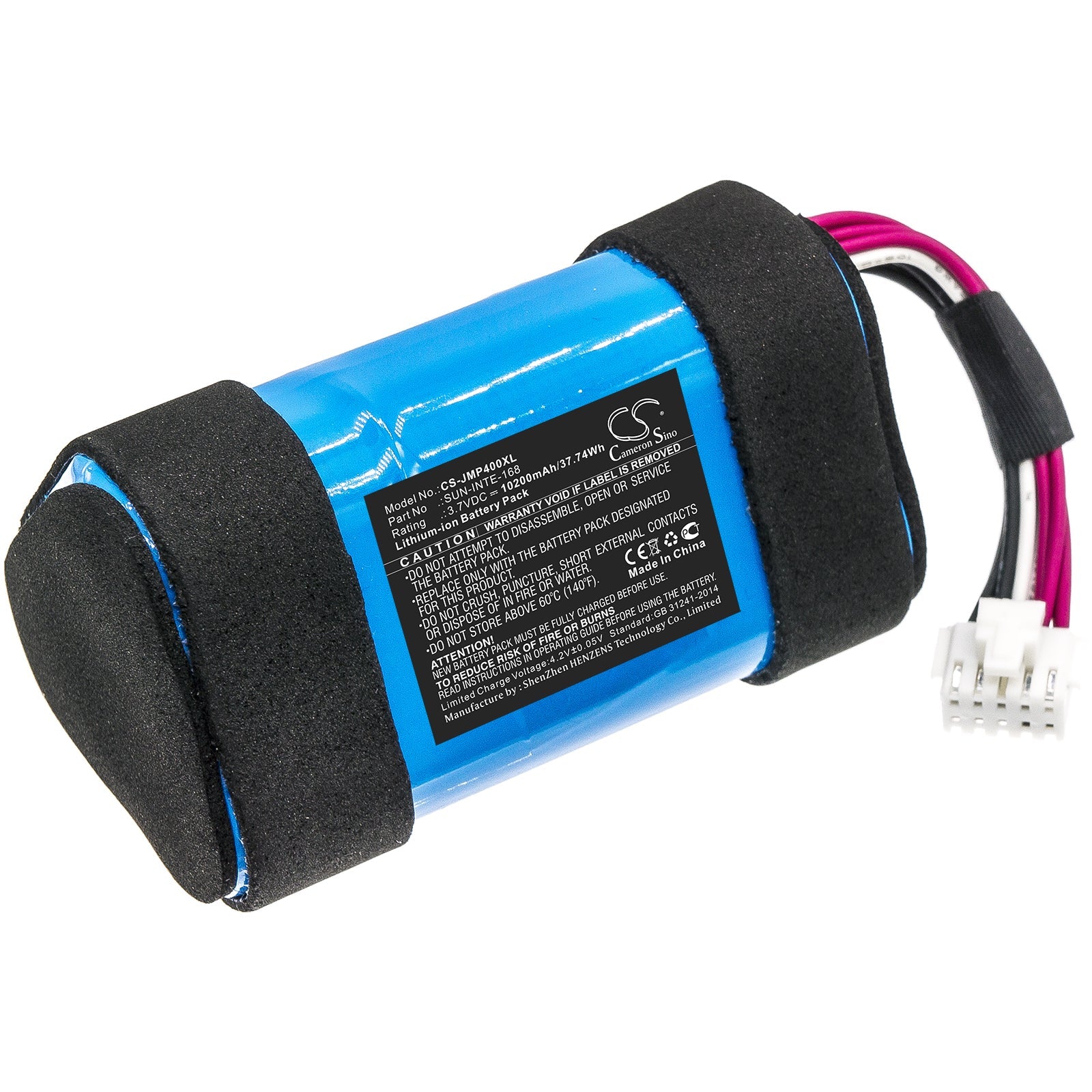 Li-ion Speaker Battery fits Jbl, Pulse 4 3.7V, 10200mAh Speaker Cameron Sino Technology Limited