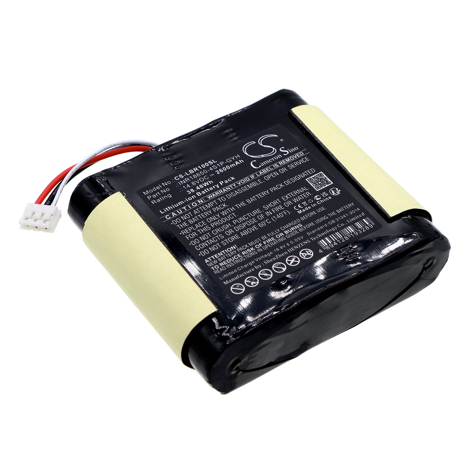 Li-ion, Speaker Battery fits Libratone Inr18650-4s1p-gyh, 14.8V, 2600mAh Speaker Cameron Sino Technology Limited