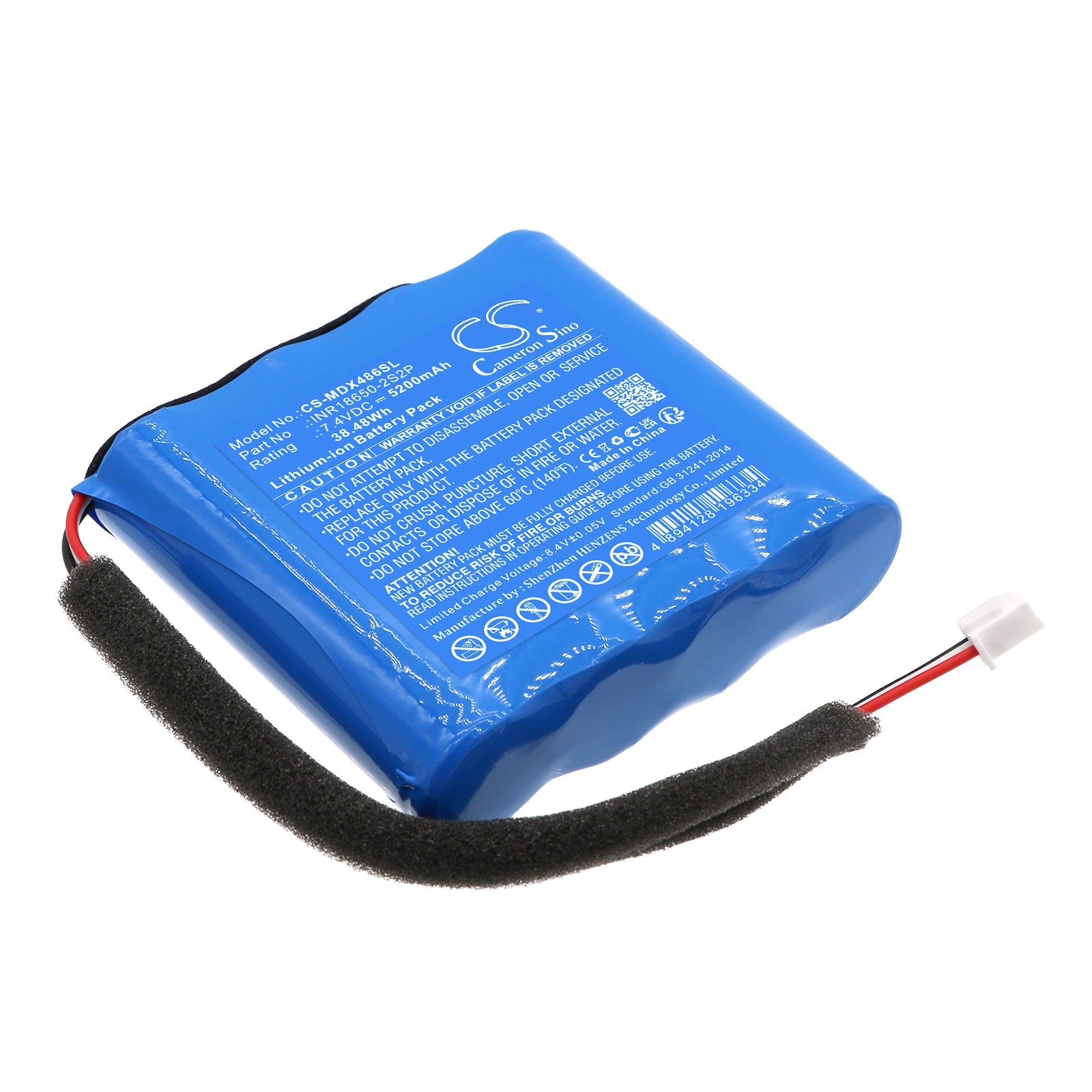 Li-ion, Speaker Battery fits Monster 2mnsk0486, Dna Max, 7.4V, 5200mAh Speaker Cameron Sino Technology Limited