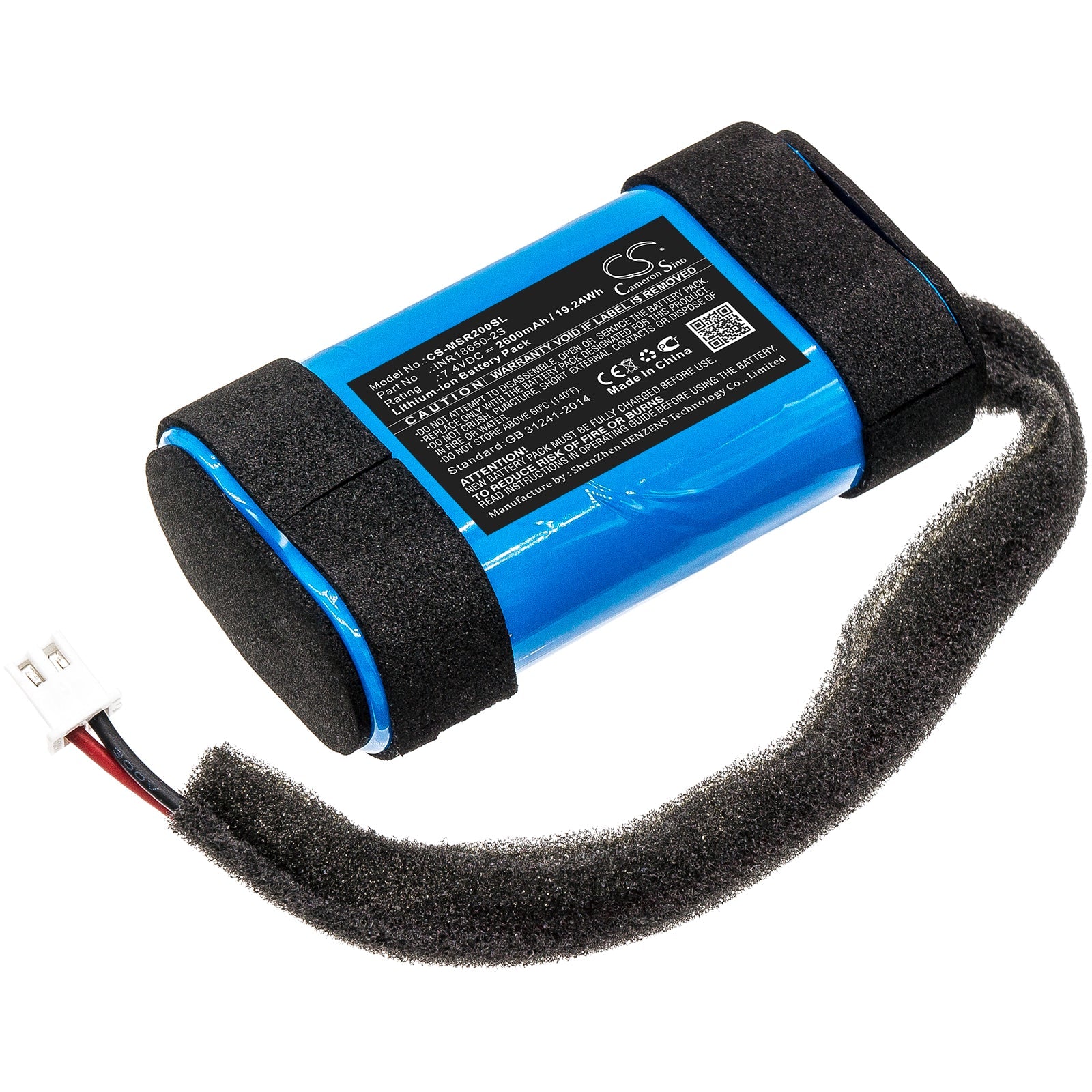 Li-ion Speaker Battery fits Monster, Rove 2 7.4V, 2600mAh Speaker Cameron Sino Technology Limited