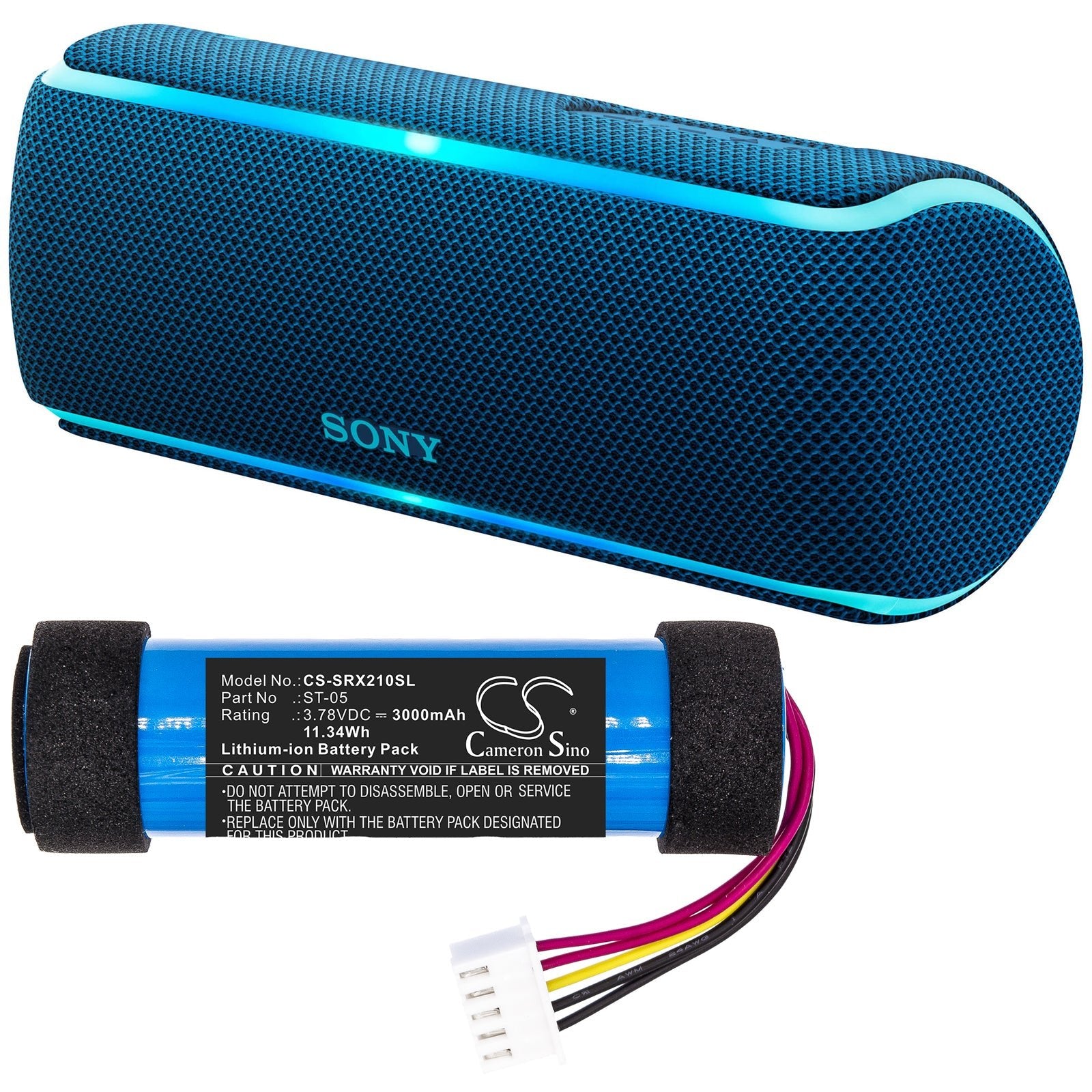 Li-ion Speaker Battery fits Sony, Srs-xb21 3.78V, 3000mAh Speaker Cameron Sino Technology Limited
