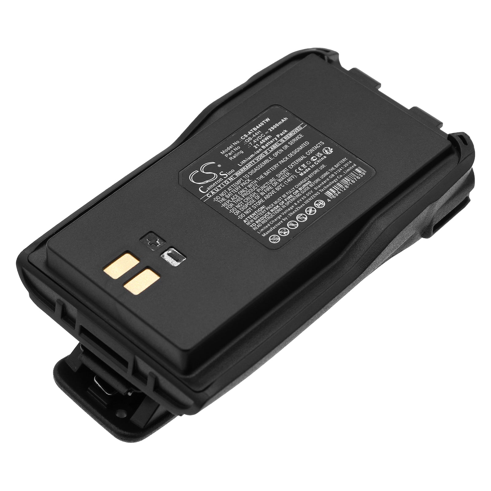 Li-ion, Two-Way Radio Battery fits Anytone At-d780, At-d868uv, 7.4V, 2900mAh Two-Way Radio Cameron Sino Technology Limited