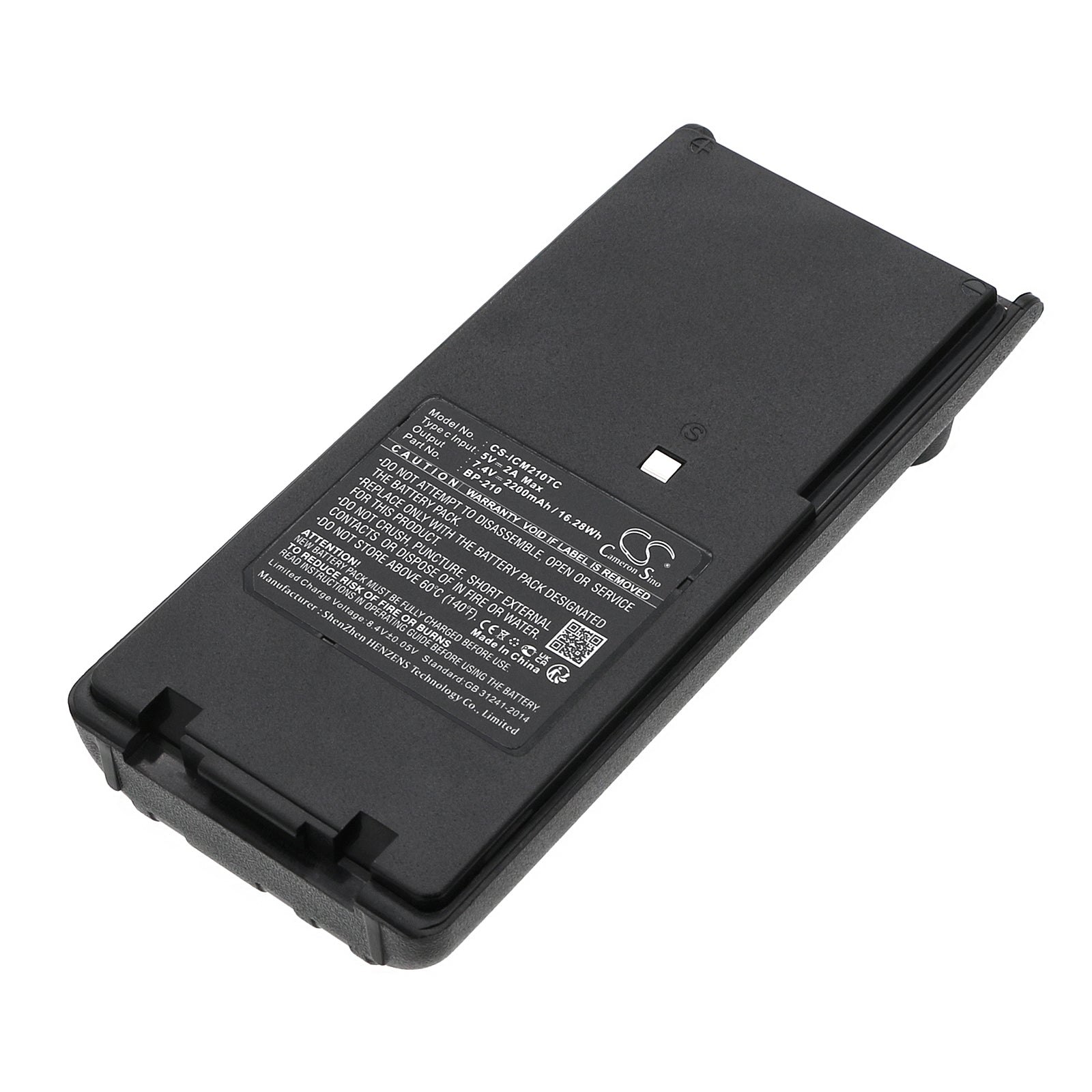 Li-ion, Two-Way Radio Battery fits Icom Ic-a24, Ic-a24e, 7.4V, 2200mAh Two-Way Radio Cameron Sino Technology Limited
