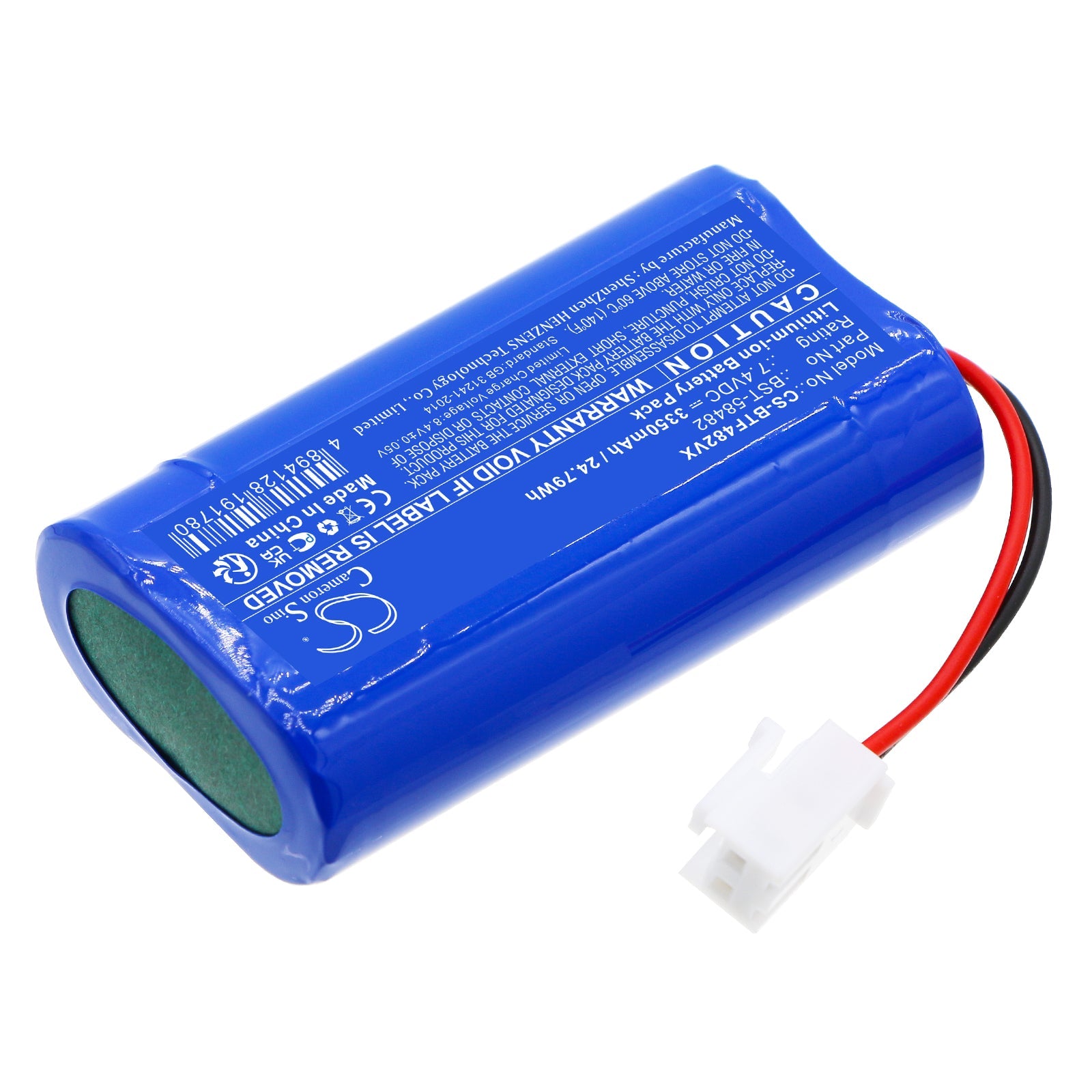 Li-ion, Vacuum Battery fits Bestway Aquatronix, Flowclear, 7.4V, 3350mAh Vacuum Cameron Sino Technology Limited