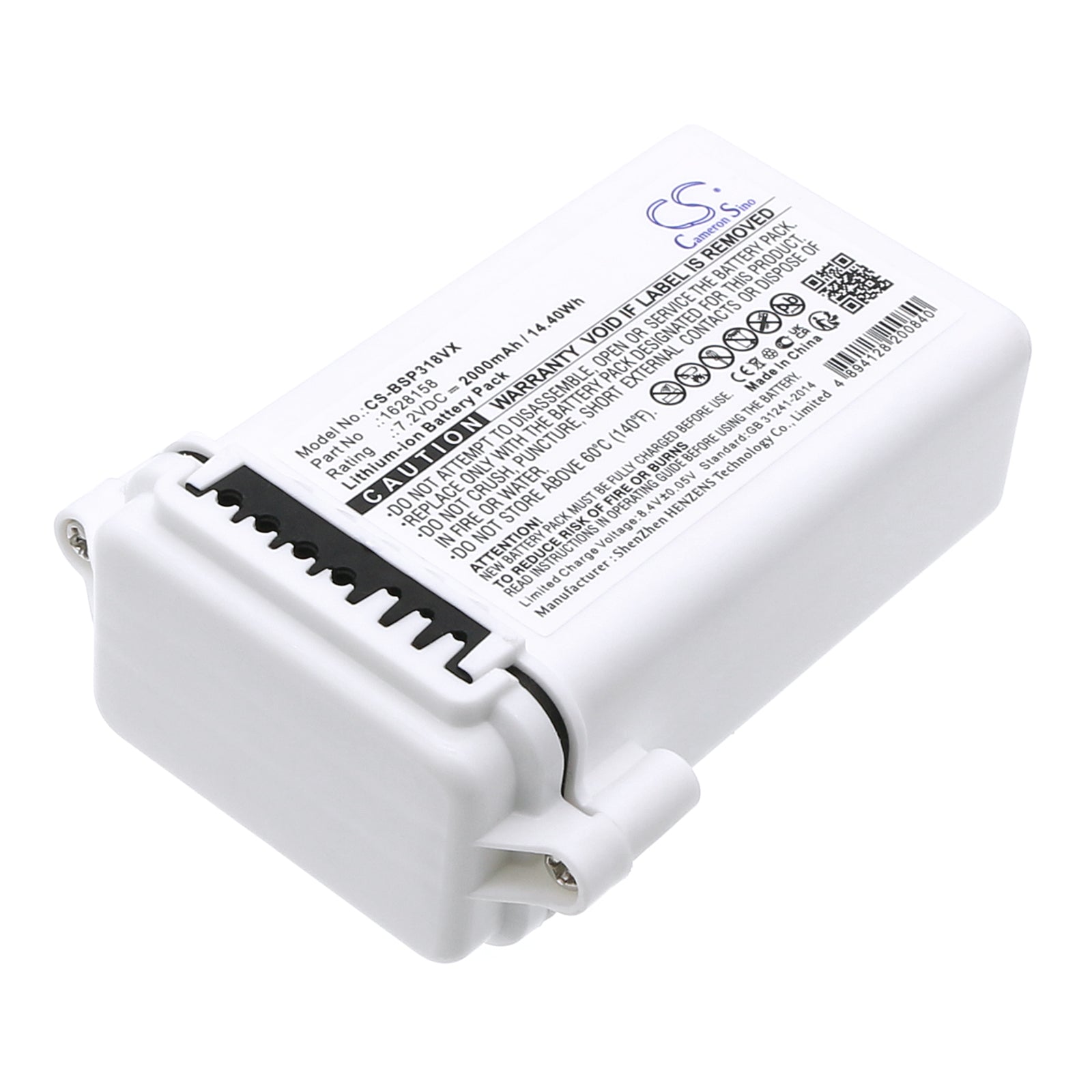 Li-ion, Vacuum Battery fits Bissell 3180+, 3181+, 7.2V, 2000mAh Vacuum Cameron Sino Technology Limited