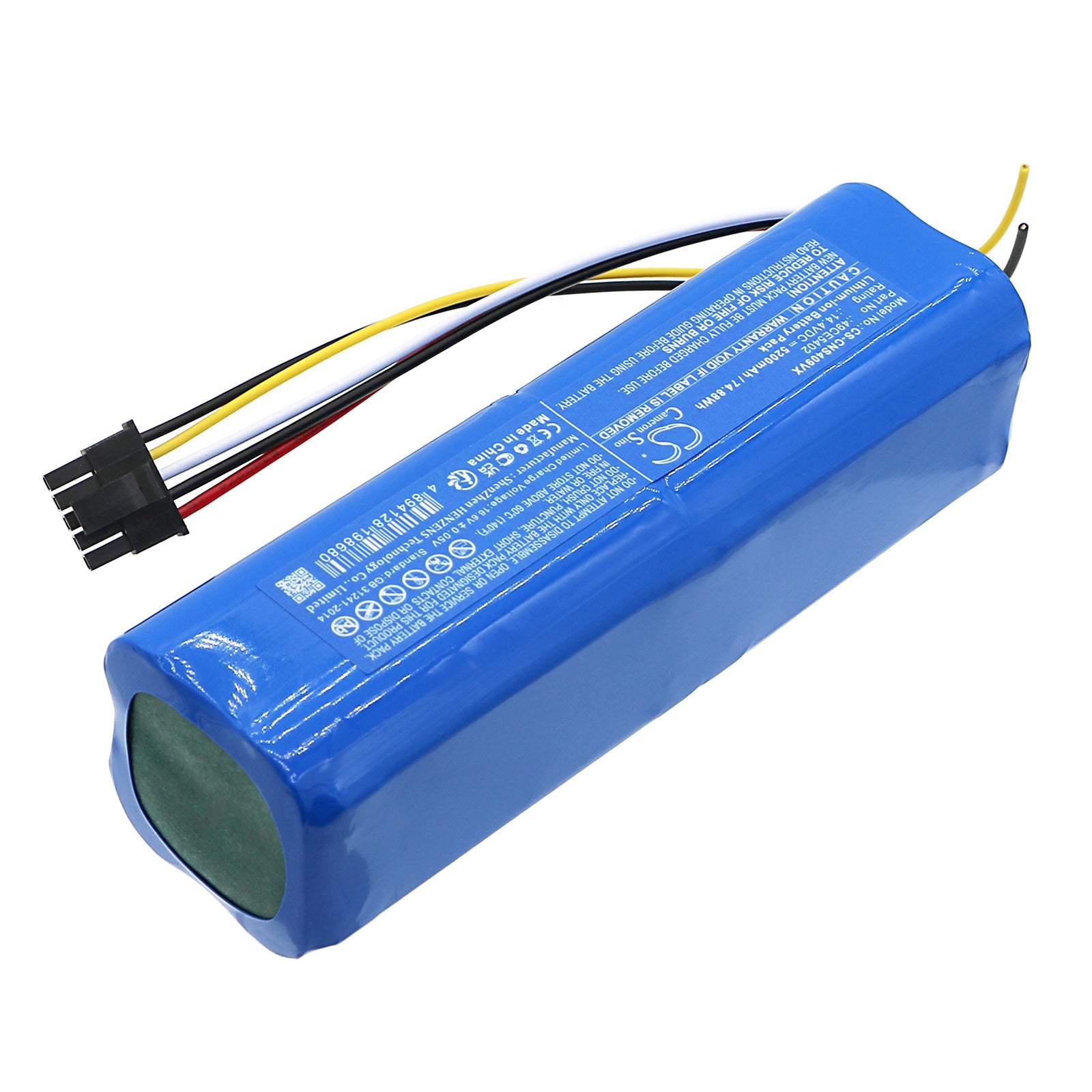 Li-ion, Vacuum Battery fits Cecotec Conga 4090, Conga 4490, 14.4V, 5200mAh Vacuum Cameron Sino Technology Limited