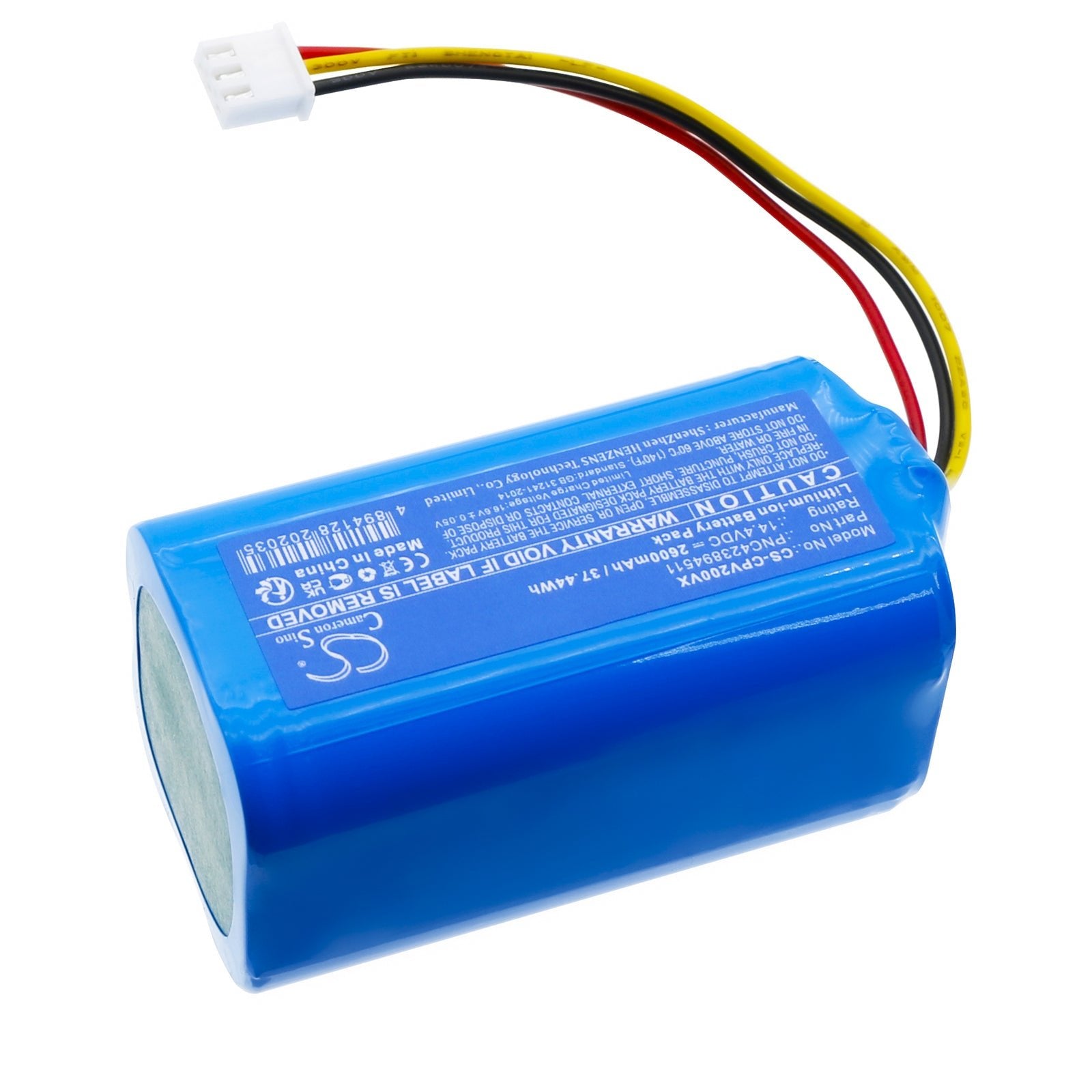 Li-ion, Vacuum Battery fits Concept Vr2000, Vr2010, 14.4V, 2600mAh Vacuum Cameron Sino Technology Limited