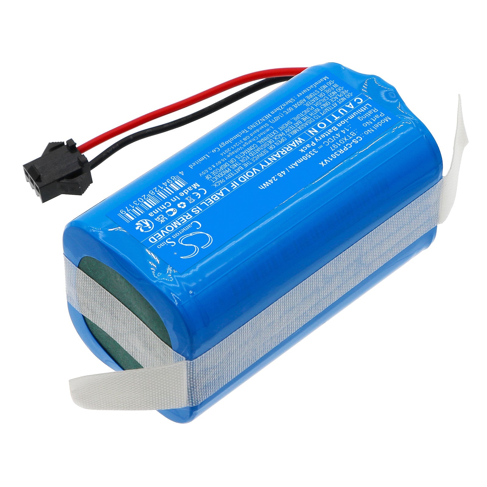 Li-ion, Vacuum Battery fits Concept Vr3000, Vr3100, 14.4V, 3350mAh Vacuum Cameron Sino Technology Limited