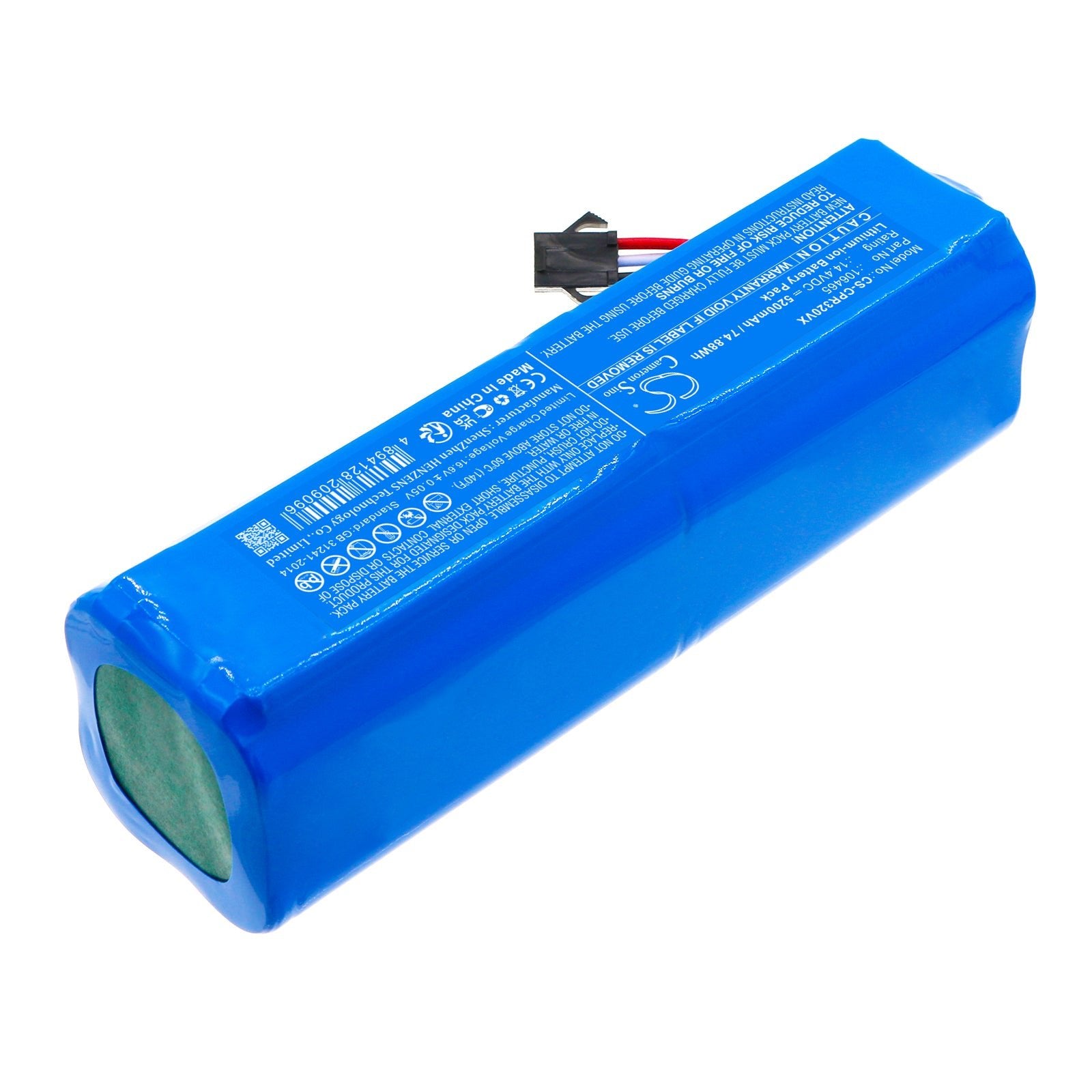 Li-ion, Vacuum Battery fits Concept Vr3120, Vr3125, 14.4V, 5200mAh Vacuum Cameron Sino Technology Limited