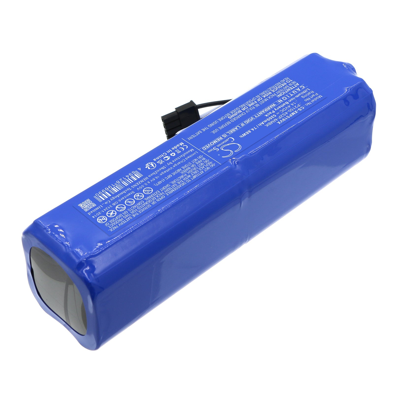 Li-ion, Vacuum Battery fits Dreame D10s Pro, L10 Prime, 14.4V, 5200mAh Vacuum Cameron Sino Technology Limited