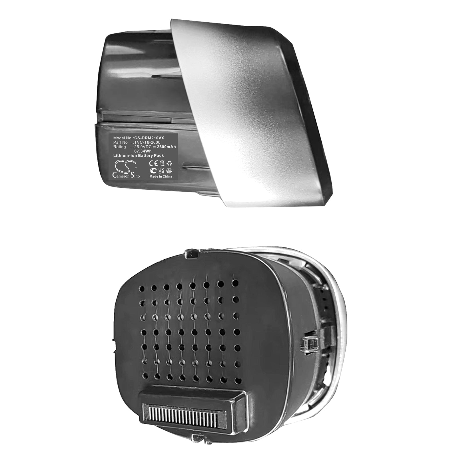 Li-ion, Vacuum Battery fits Dreame Mova2.0pro, 25.9V, 2600mAh Vacuum Cameron Sino Technology Limited